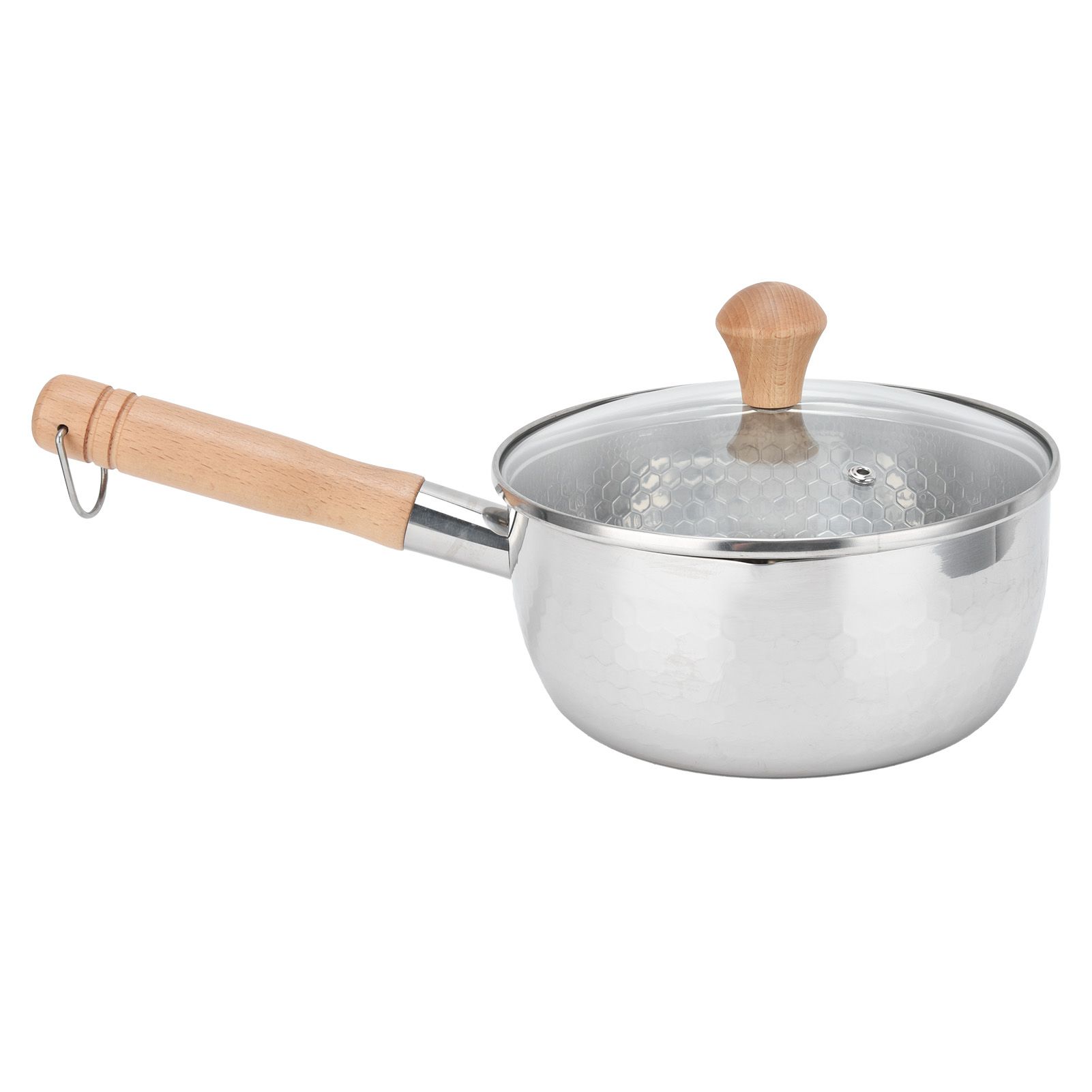 Saucepan Stainless Steel Pot Supplement Food Pot with Single Handle Cover for view 6