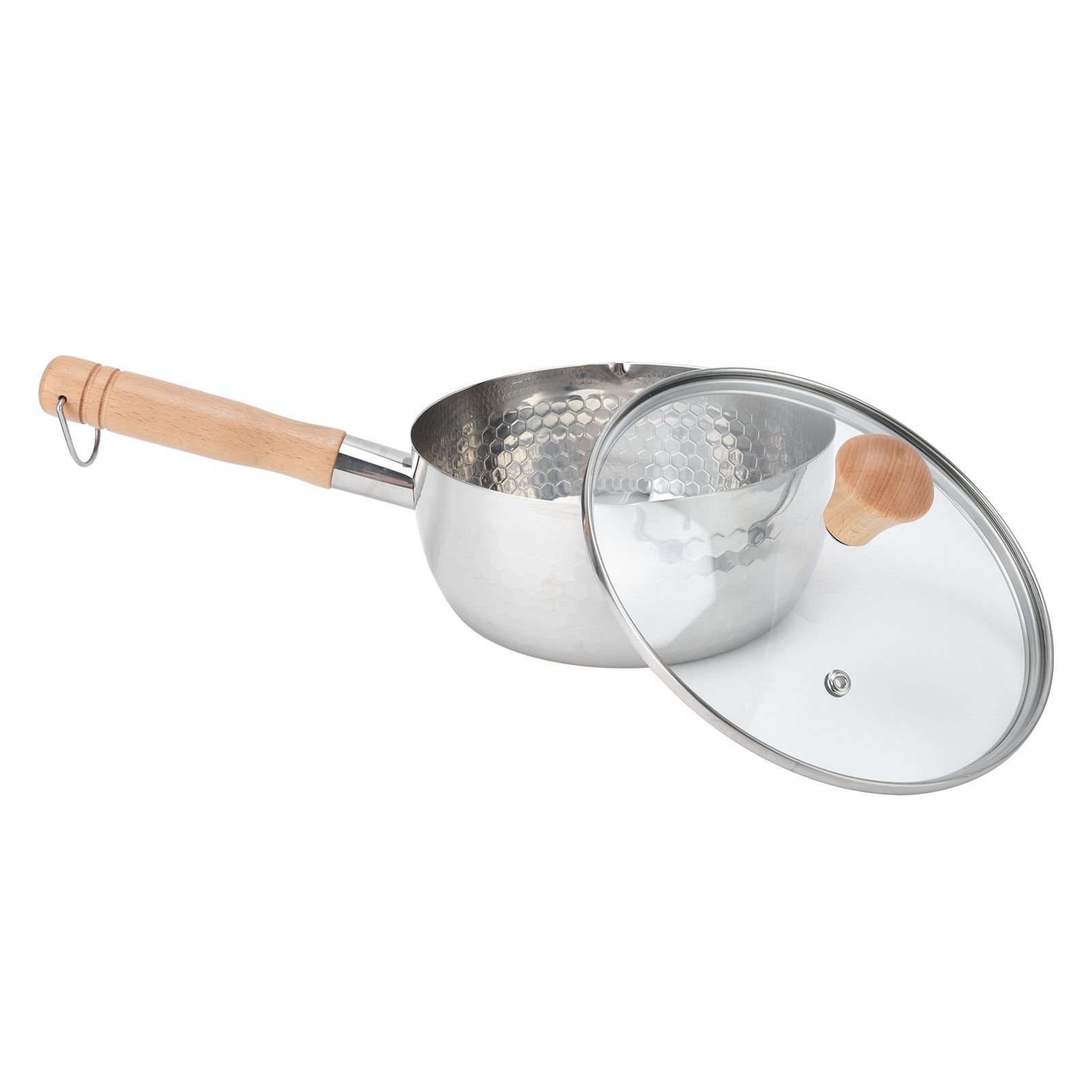 Saucepan Stainless Steel Pot Supplement Food Pot with Single Handle Cover for view 8
