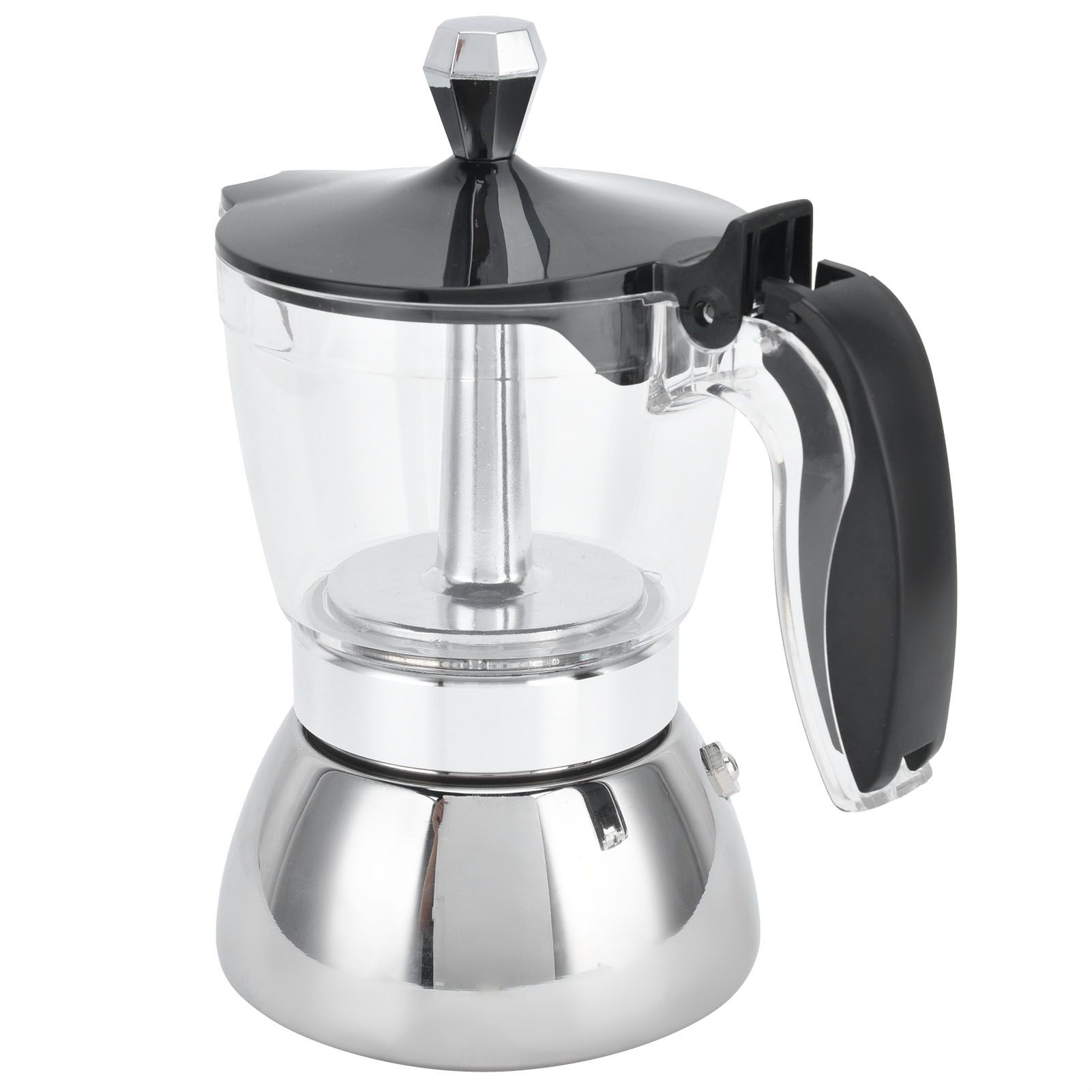 4 Cup Stainless Steel Coffee Maker Stovetop Moka Pot Coffee Maker Kitchen Supplies