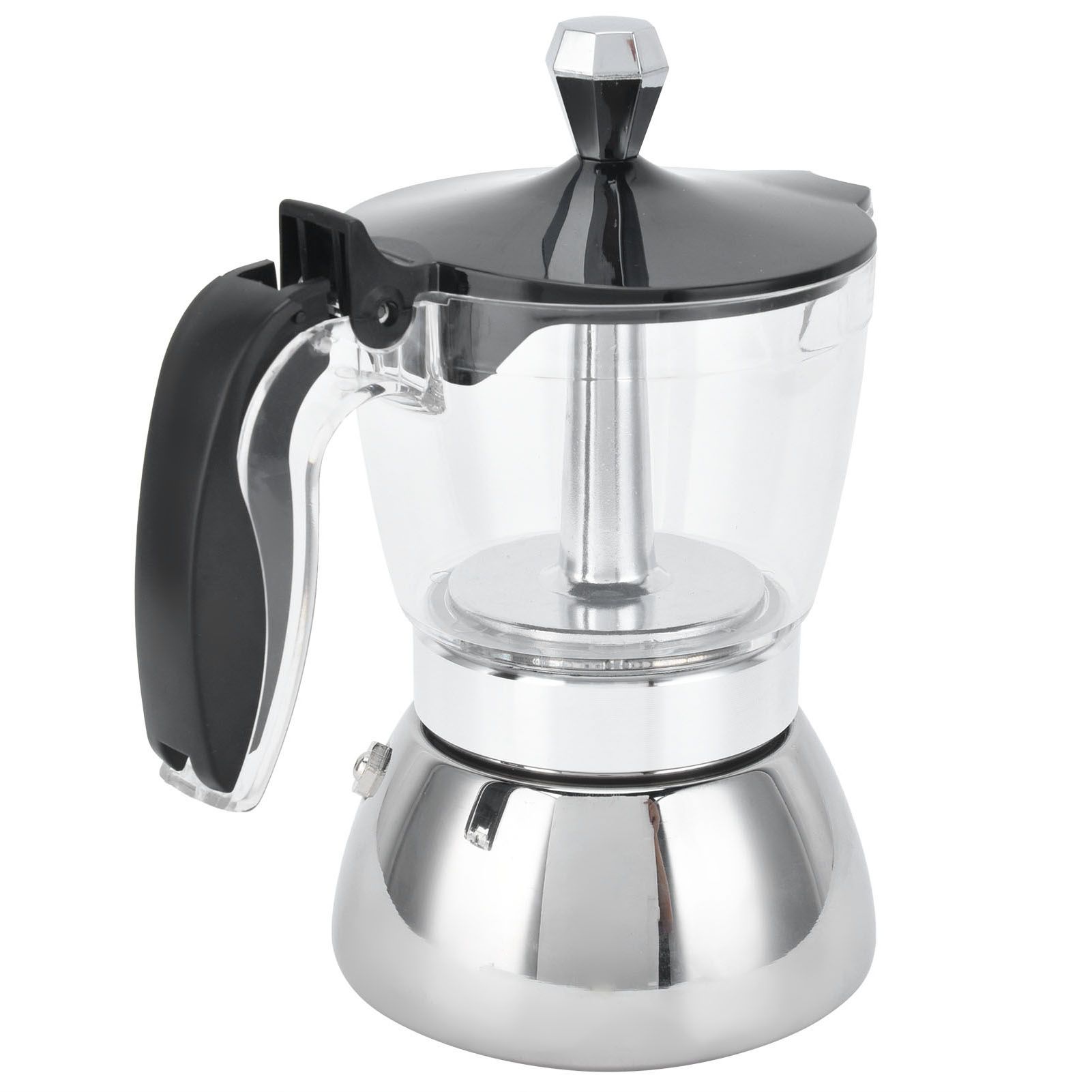 4 Cup Stainless Steel Coffee Maker Stovetop Moka Pot Coffee Maker Kitchen Supplies view 6