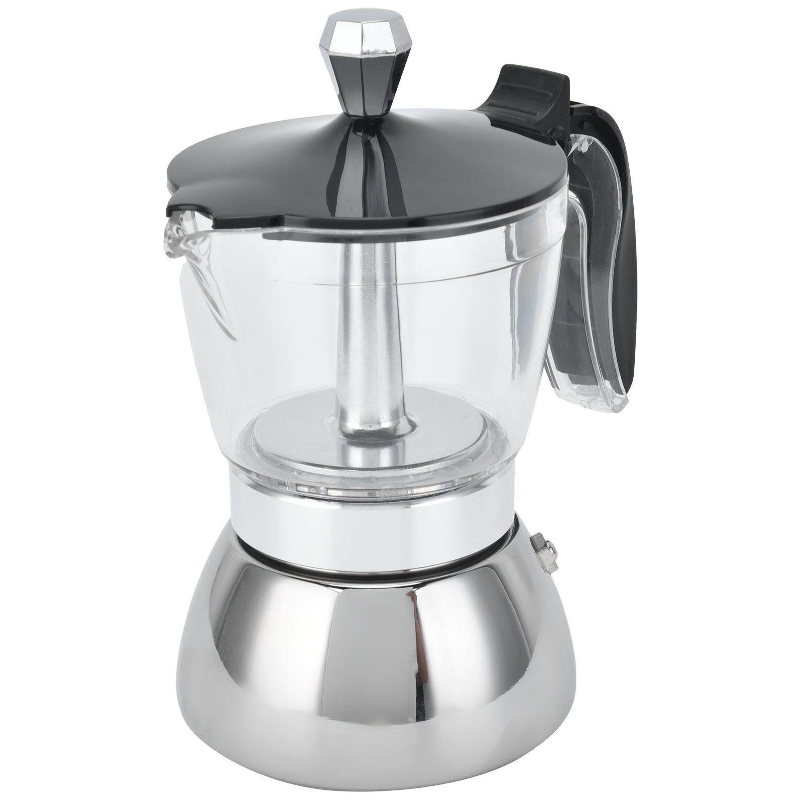 4 Cup Stainless Steel Coffee Maker Stovetop Moka Pot Coffee Maker Kitchen Supplies view 7