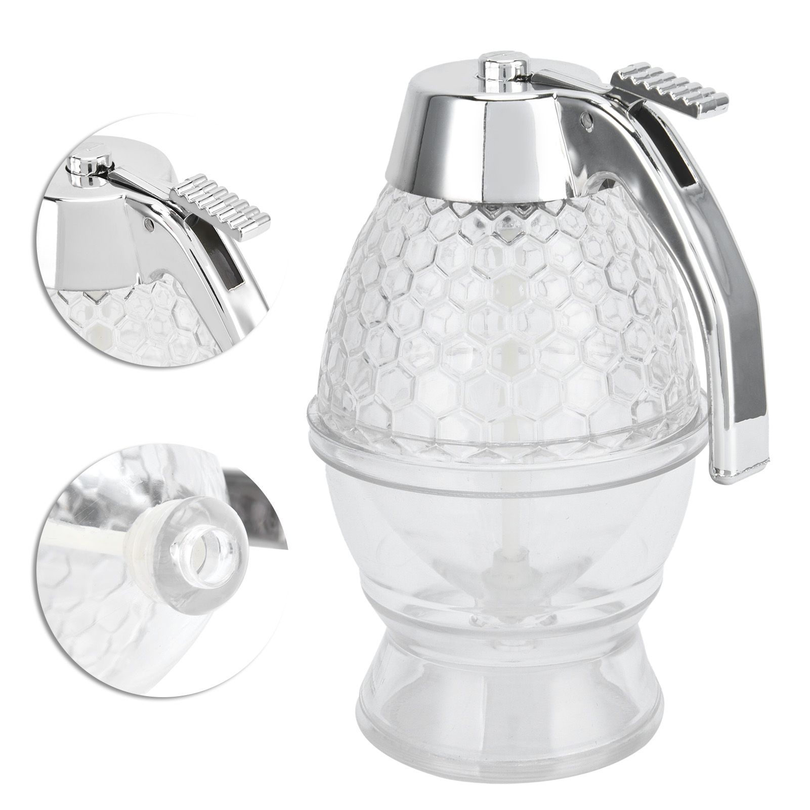 Syrup Honey Squeezing Dispenser Kitchen Liquid Storage Seasoning Jar for Home view 8