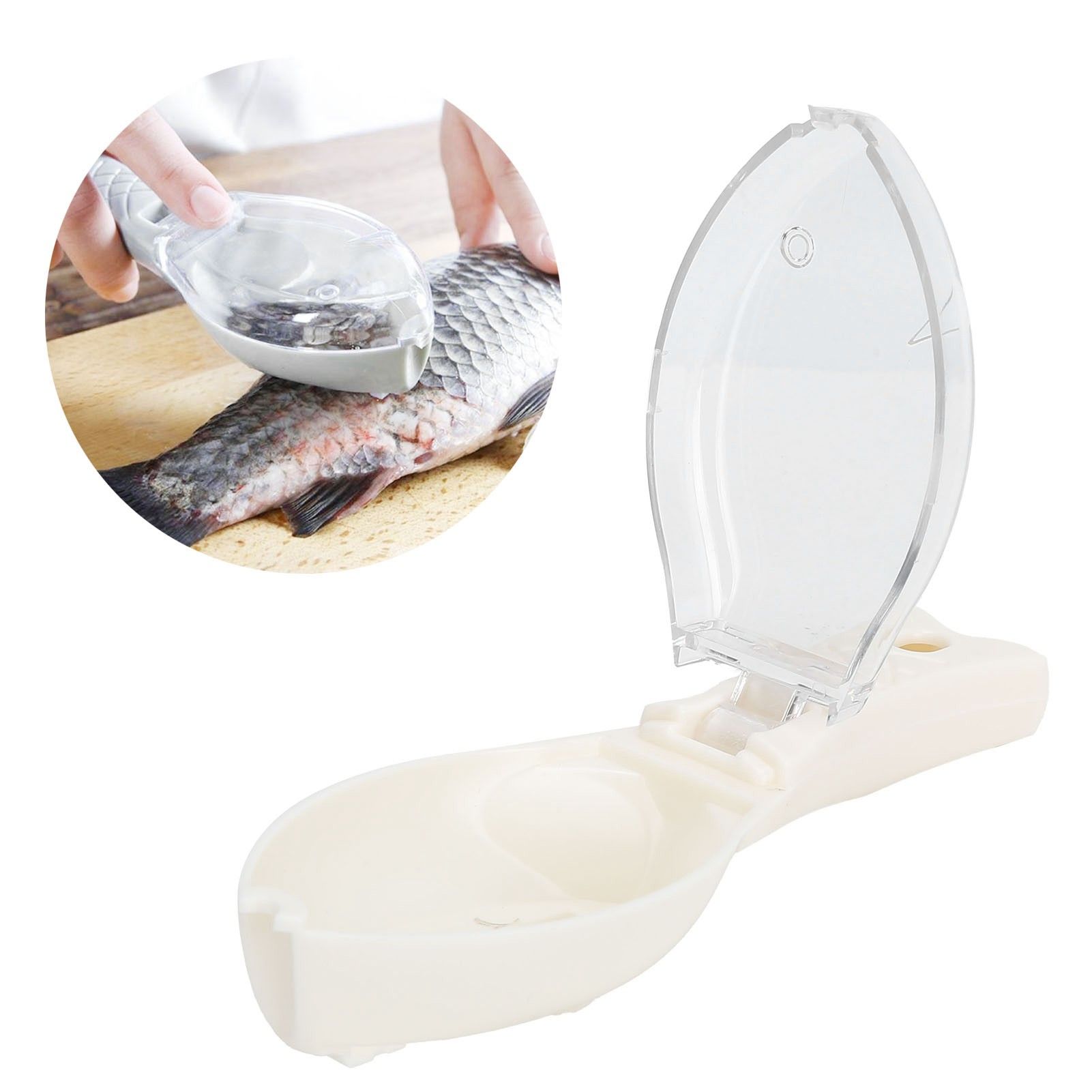 Scale Scraper Manual Lightweight Remove Fish Scales Remover Removing Tool view 11
