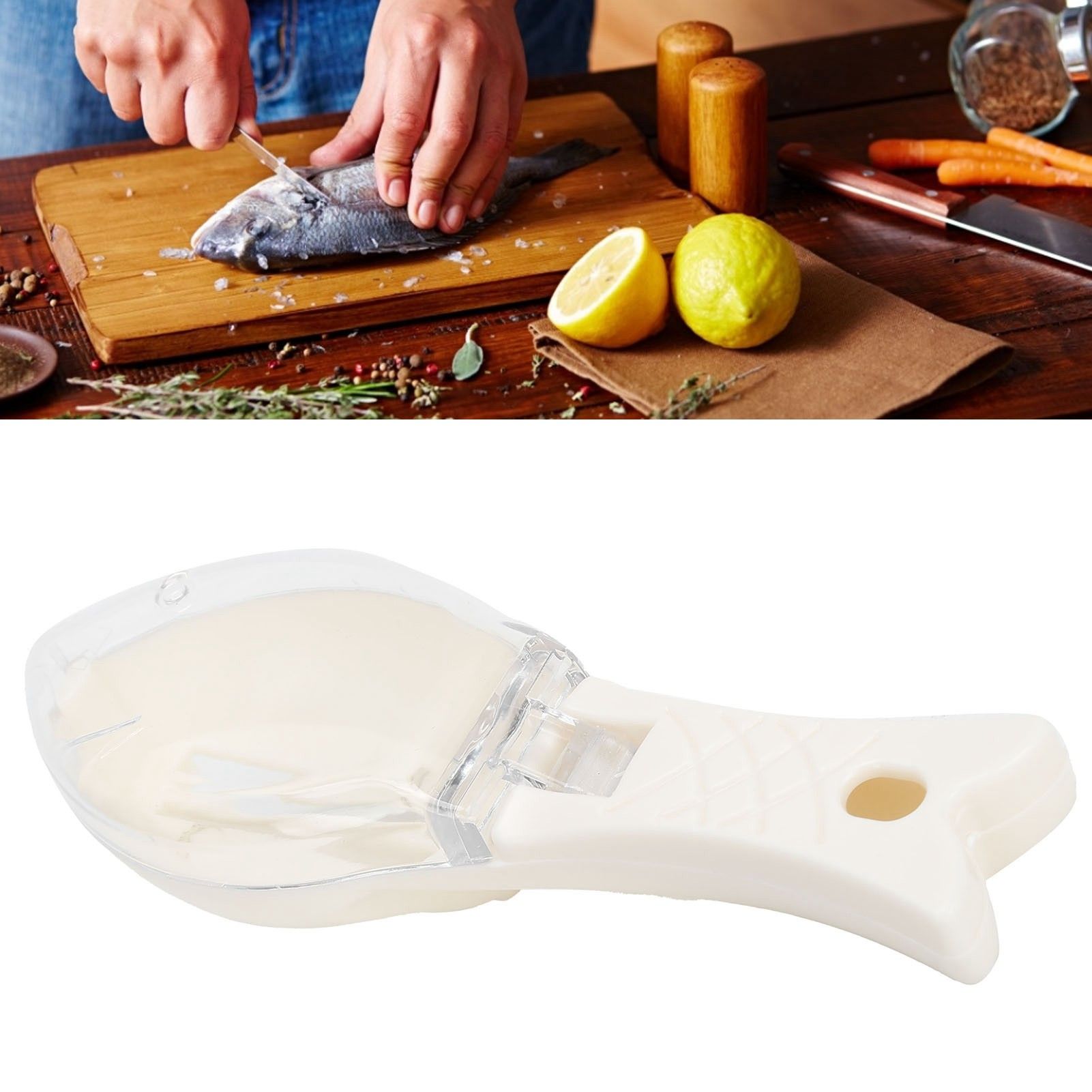 Scale Scraper Manual Lightweight Remove Fish Scales Remover Removing Tool view 12
