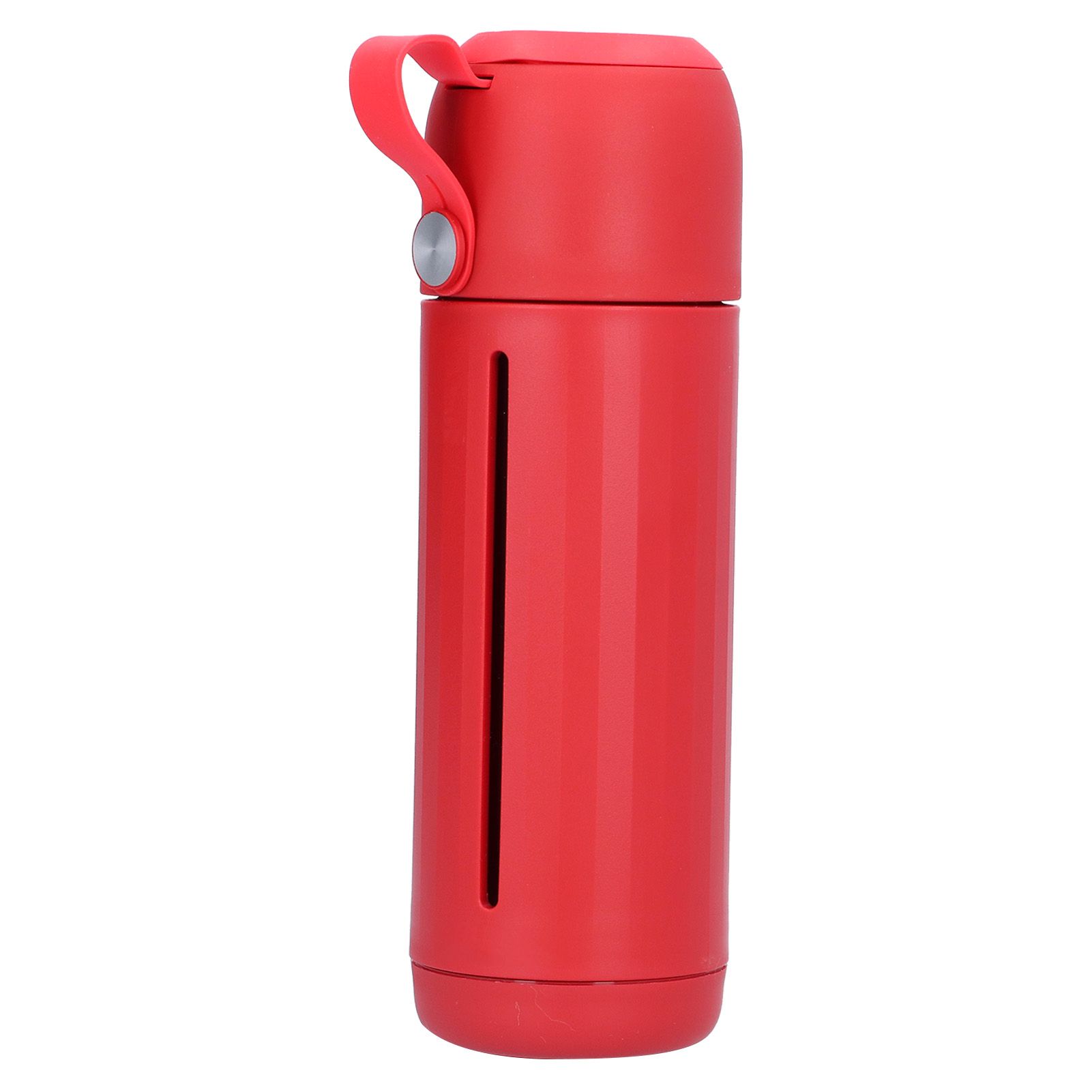 310ml Glass Cup with Lid Portable Dual Purpose Water Mug Bottle for School view 2
