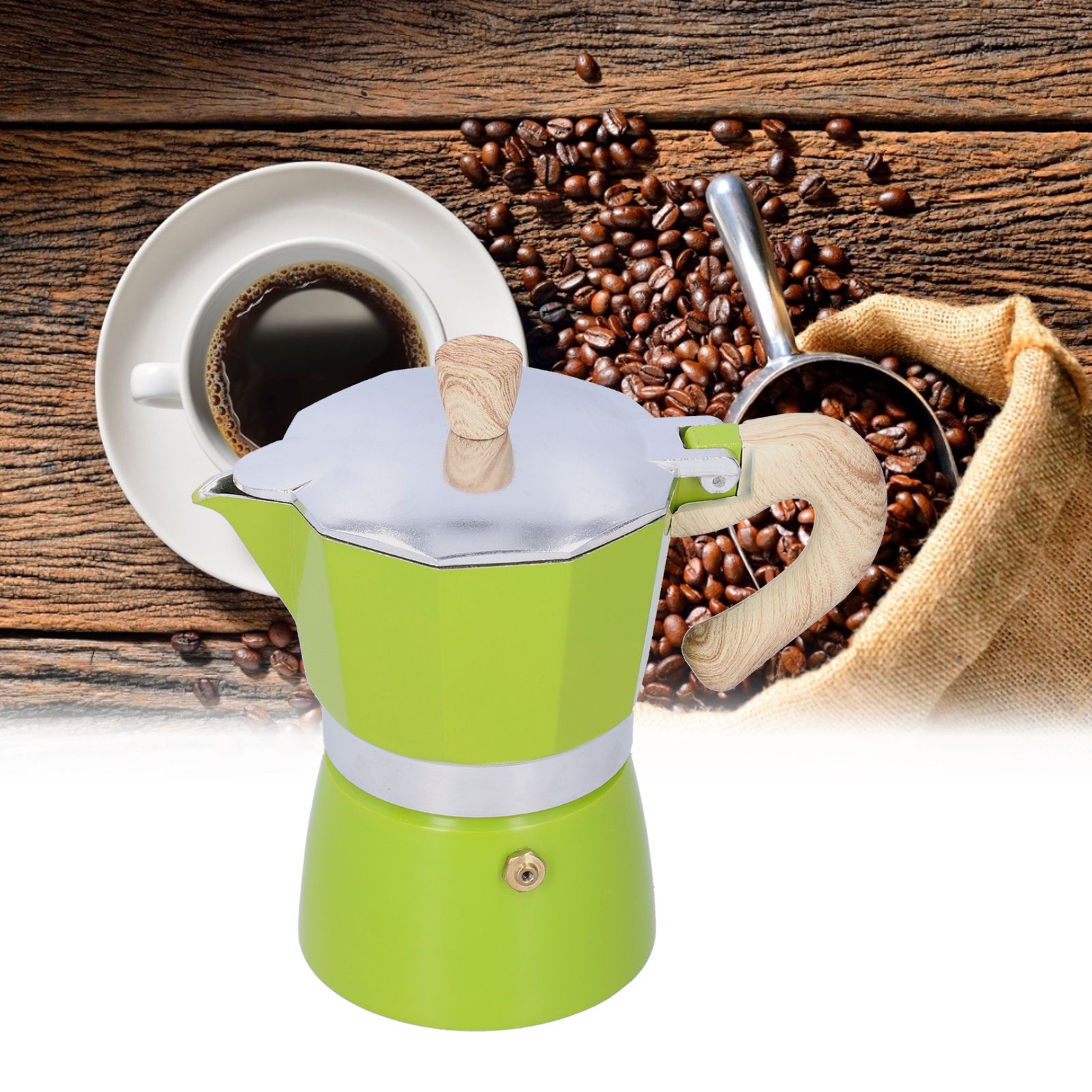 150ML Coffee Pot Stovetop Moka Maker Coffee Maker Kettle for Gas Stove Ethanol view 11