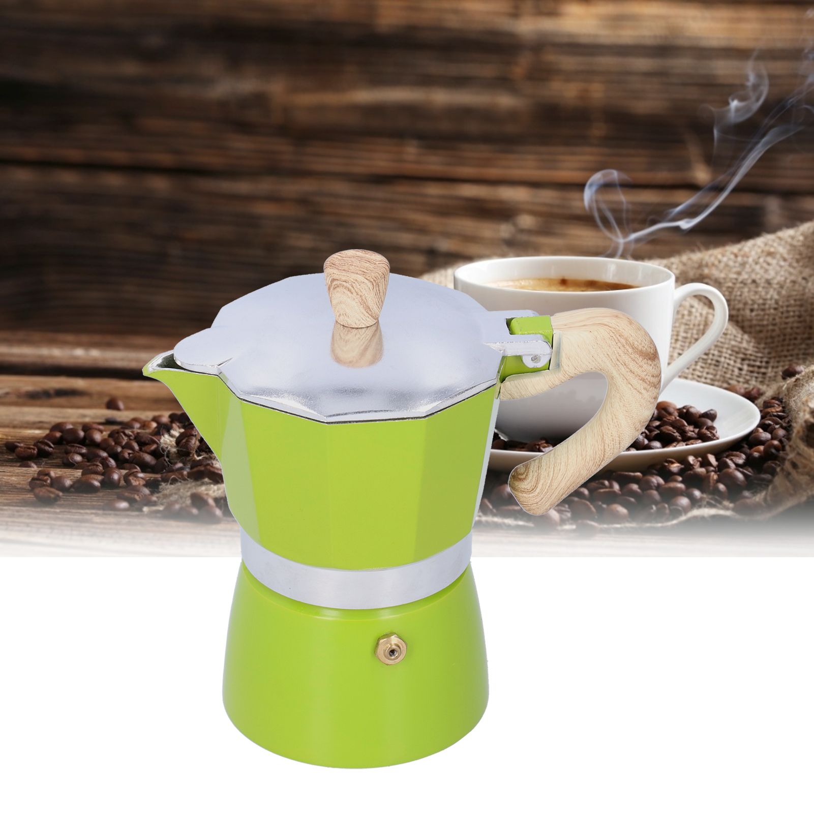 150ML Coffee Pot Stovetop Moka Maker Coffee Maker Kettle for Gas Stove Ethanol view 12