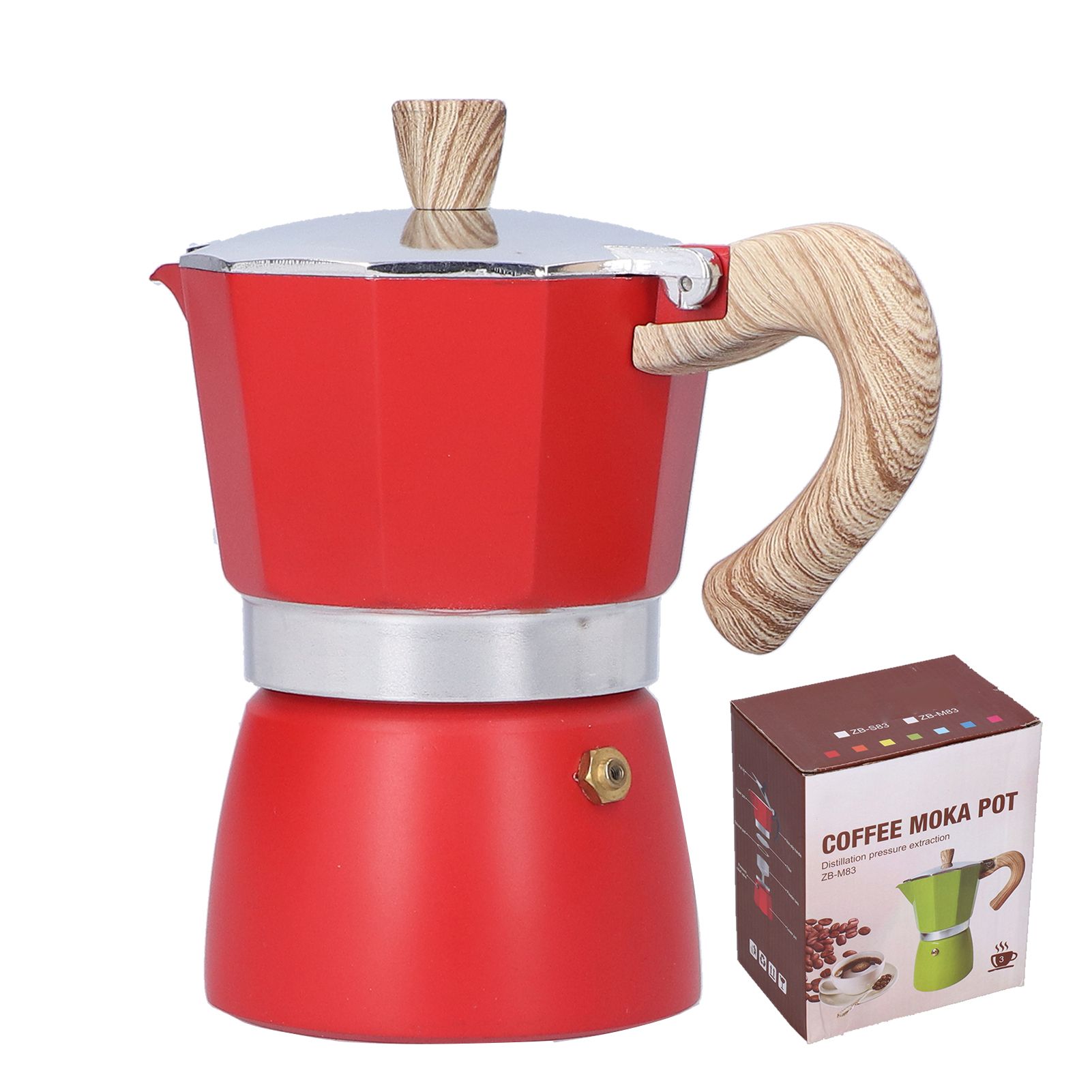 150ML Coffee Pot Stovetop Moka Maker Coffee Maker Kettle for Gas Stove Ethanol view 2