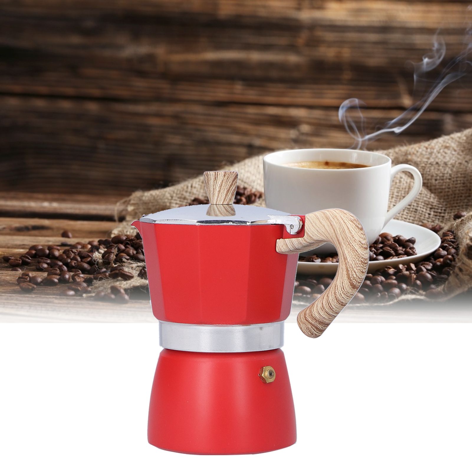 150ML Coffee Pot Stovetop Moka Maker Coffee Maker Kettle for Gas Stove Ethanol view 12