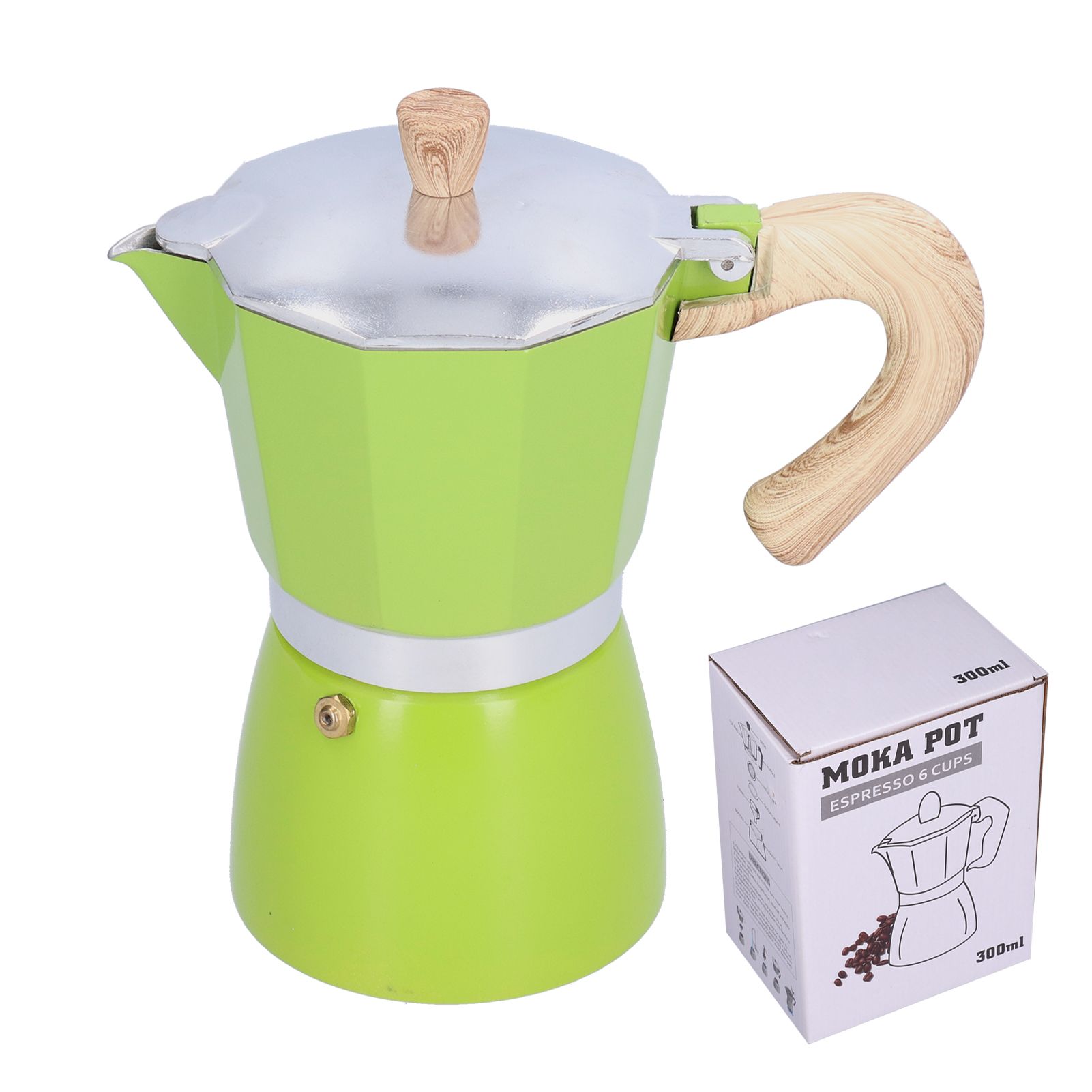 300ML Coffee Pot Moka Maker Coffee Kettle for Gas Stove Ethanol Stove view 2