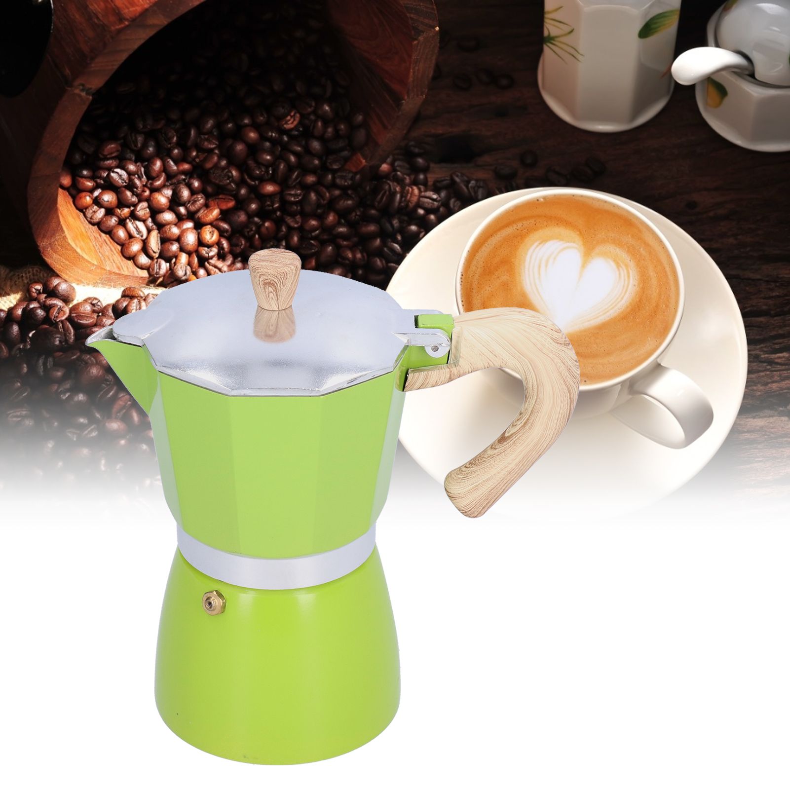 300ML Coffee Pot Moka Maker Coffee Kettle for Gas Stove Ethanol Stove view 12