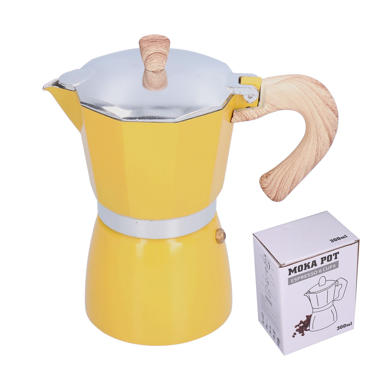 300ML Coffee Pot Moka Maker Coffee Kettle for Gas Stove Ethanol Stove view 2