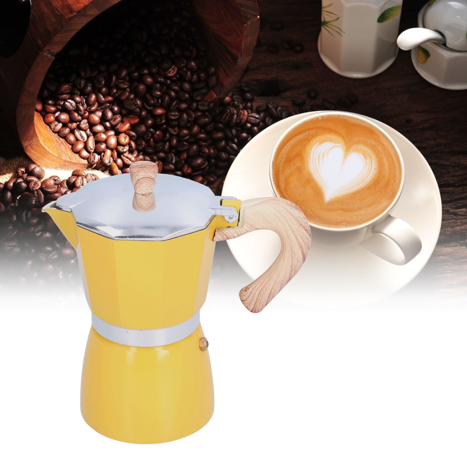 300ML Coffee Pot Moka Maker Coffee Kettle for Gas Stove Ethanol Stove view 12