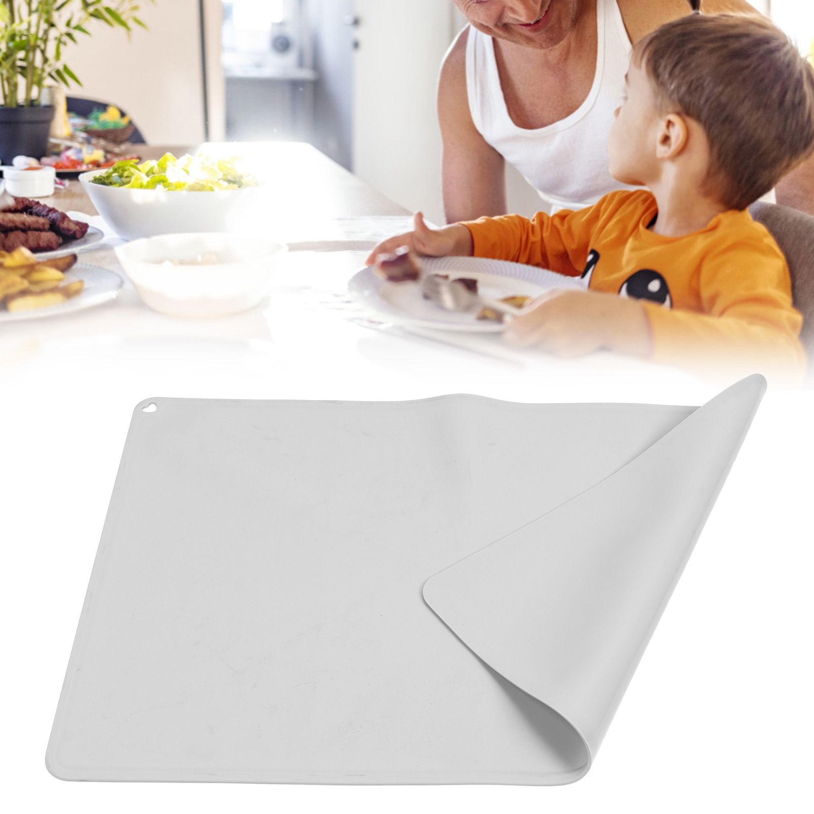 Waterproof NonSlip Placemat Silicone Heat Insulation Pad Kids Table Mat for view 11