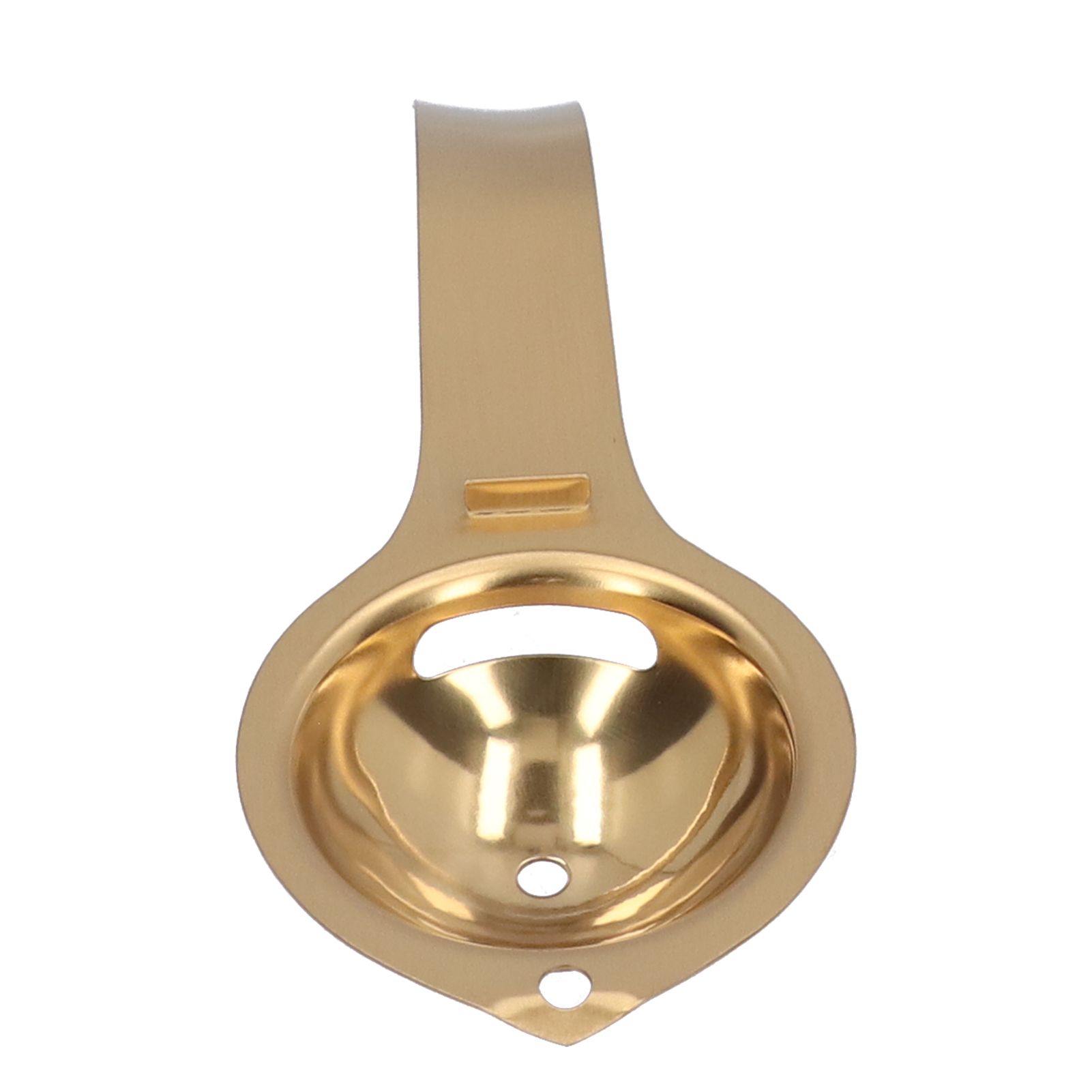 Egg Yolk White Separator Stainless Steel Egg Divider Strainer Filter with Long view 3