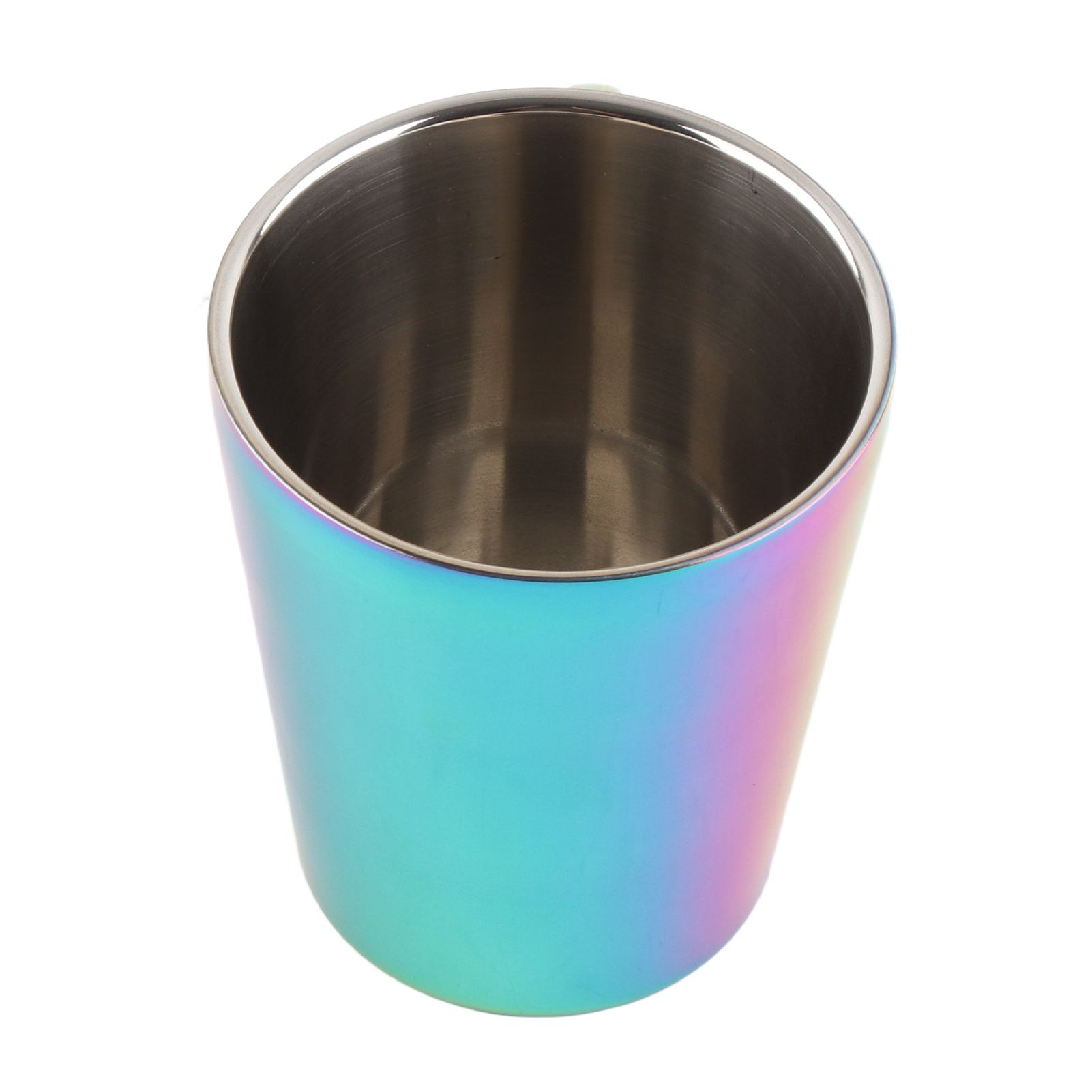 300ml Double Layer Water Cup with Handle Stainless Steel Coffee Insulated Mug view 7
