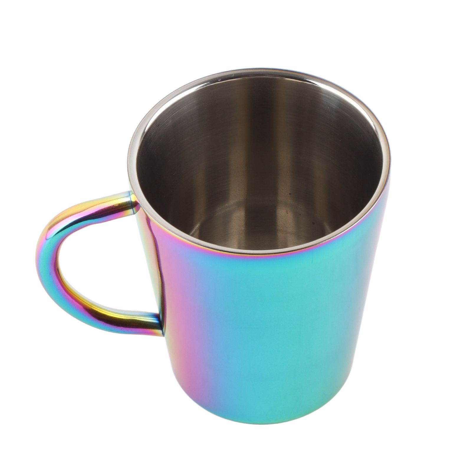 300ml Double Layer Water Cup with Handle Stainless Steel Coffee Insulated Mug view 8