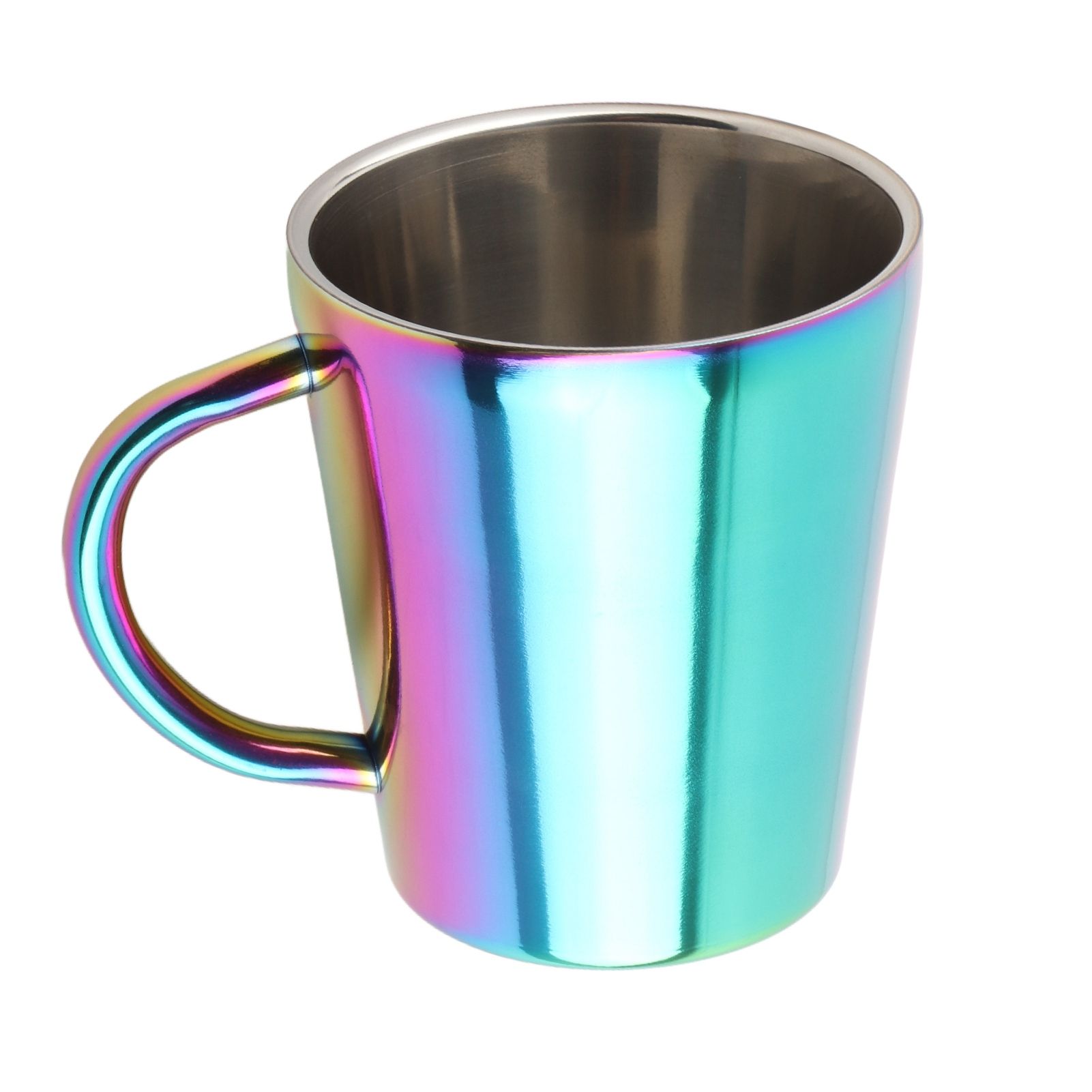 300ml Double Layer Water Cup with Handle Stainless Steel Coffee Insulated Mug view 9