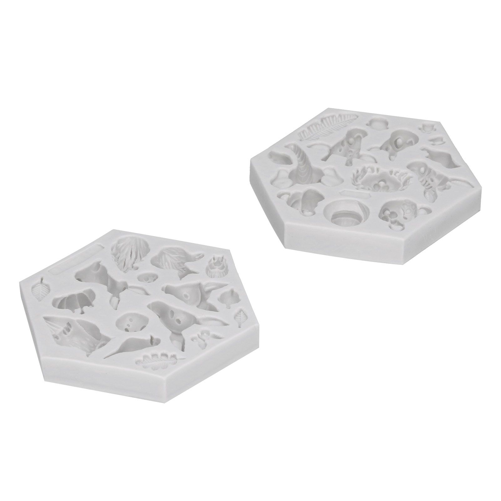2Pcs/Set Animal Pattern Silicone Fondant Mold Chocolate Soap Cake Maker Mold view 5