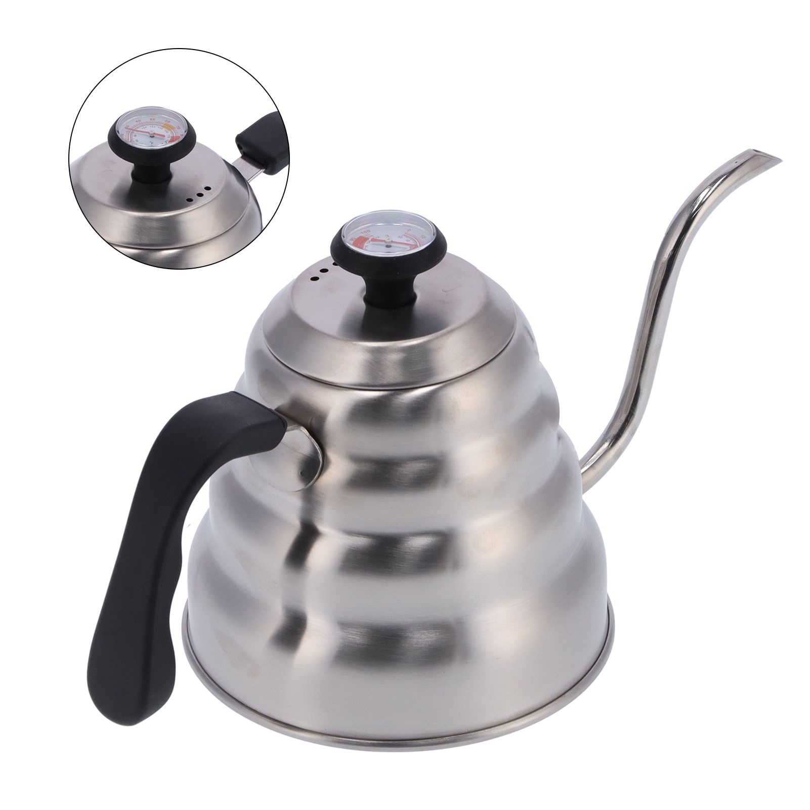 Coffee Pot 1200ML Stainless Steel Pot with Thermometer Gooseneck Hand Coffee view 8