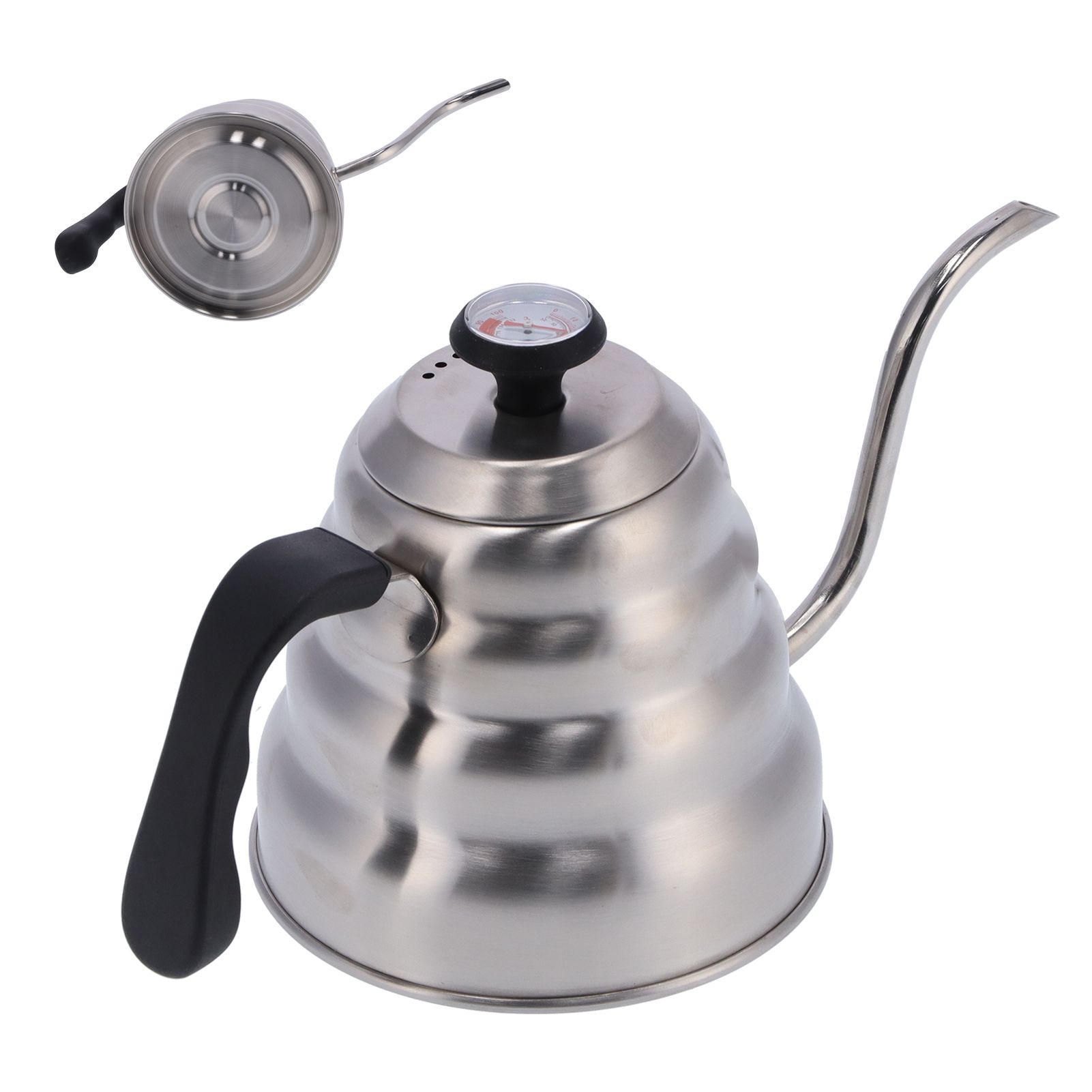 Coffee Pot 1200ML Stainless Steel Pot with Thermometer Gooseneck Hand Coffee view 9