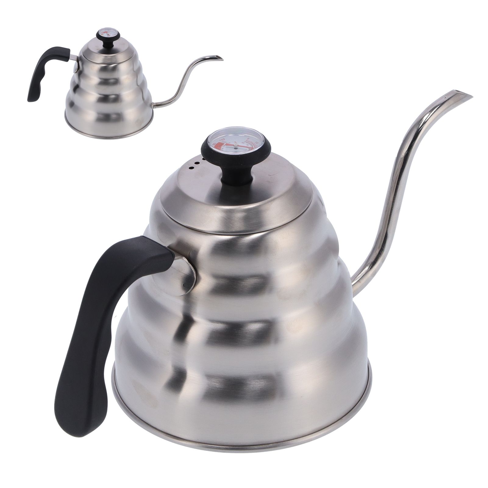 Coffee Pot 1200ML Stainless Steel Pot with Thermometer Gooseneck Hand Coffee view 10