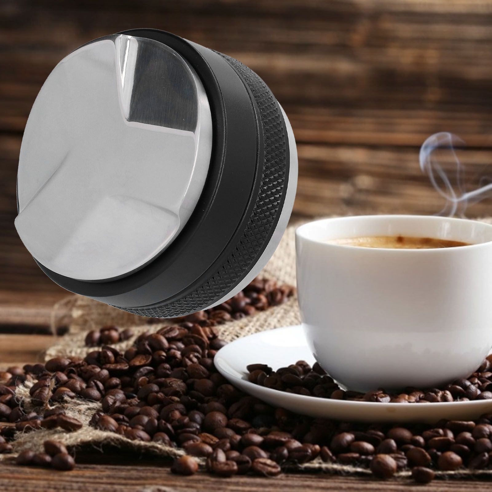 58MM Coffee Distributor Double Head Adjustable Stainless Steel Coffee Tamper view 11