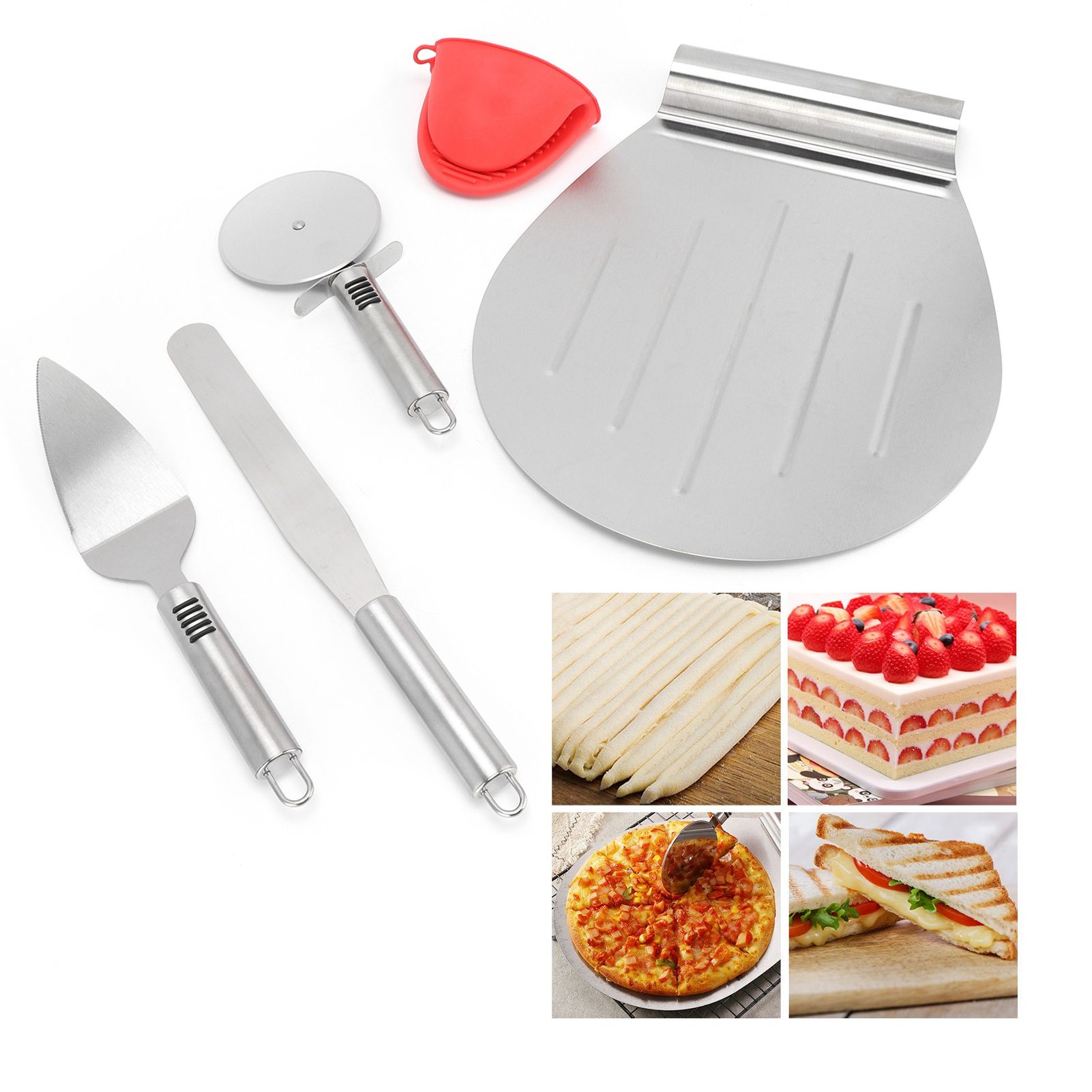 Pizza Spatula 5PCS Stainless Steel Blade Polishing Process Pizza Shovel Pizza view 12