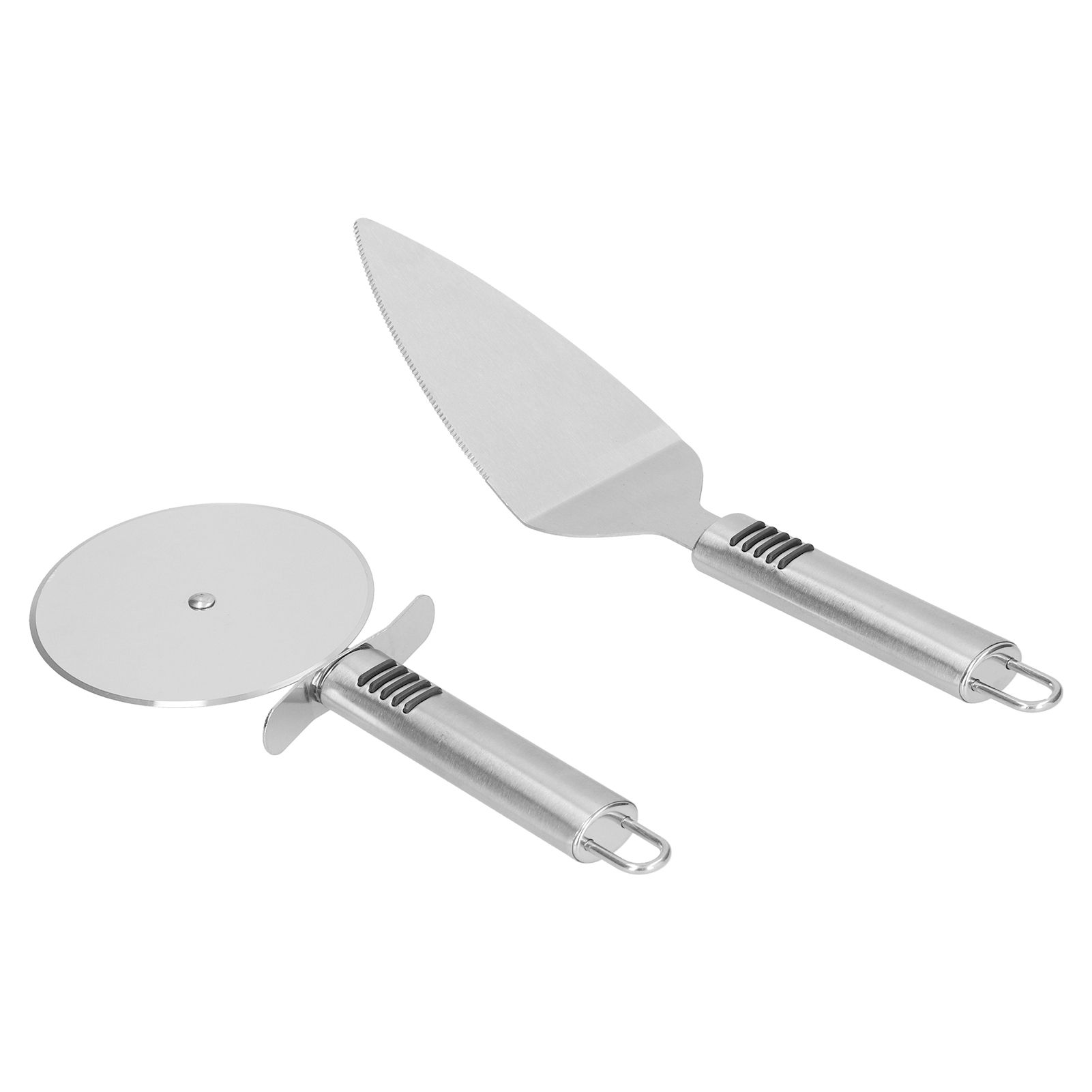 Pizza Cutter 2PCS Stainless Steel Blade Polishing Process Ergonomic Handle view 4