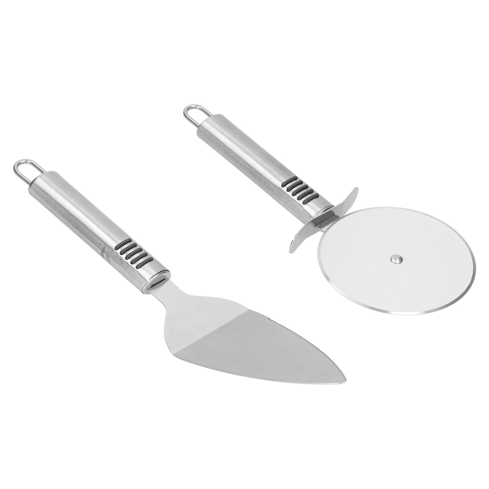 Pizza Cutter 2PCS Stainless Steel Blade Polishing Process Ergonomic Handle view 7