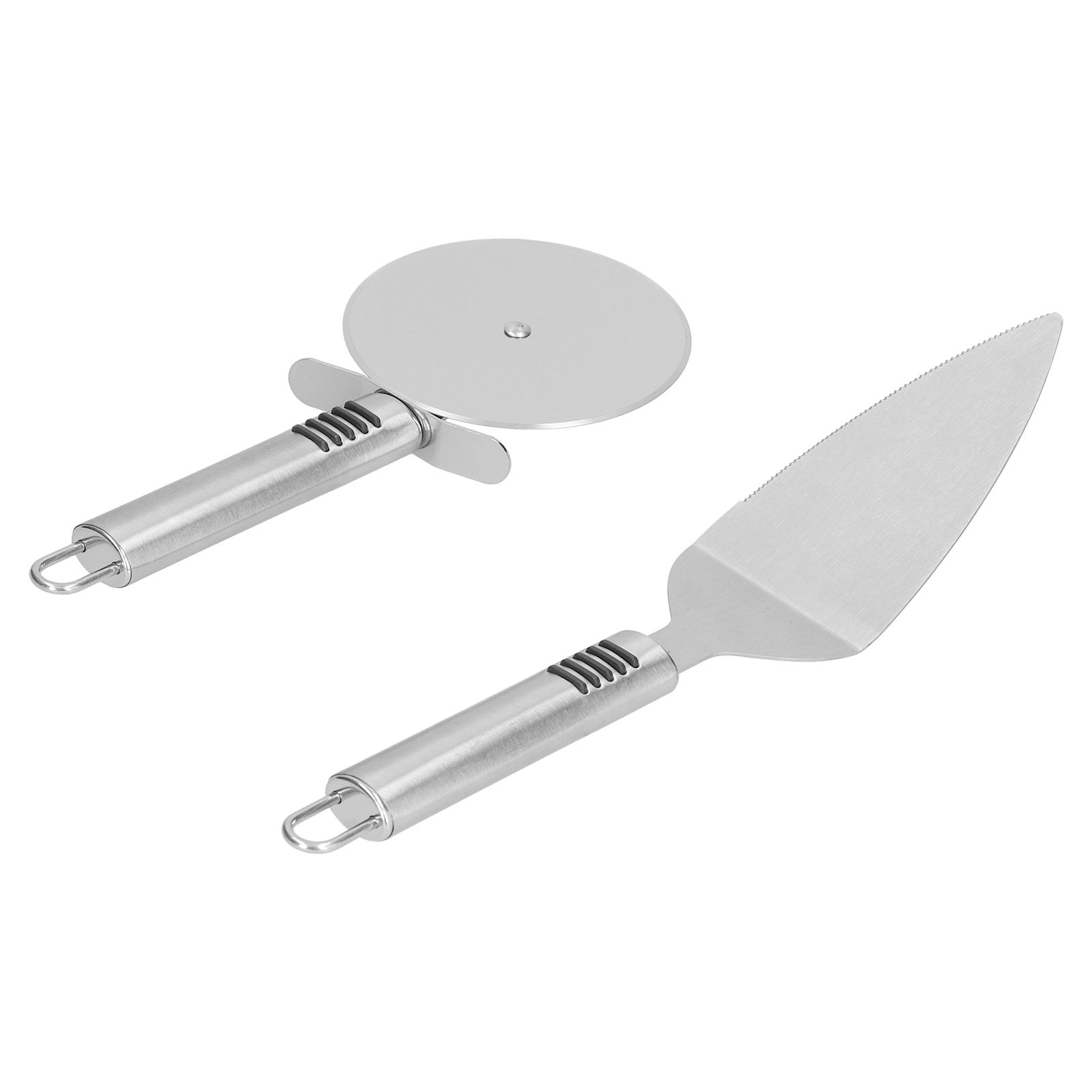 Pizza Cutter 2PCS Stainless Steel Blade Polishing Process Ergonomic Handle view 9