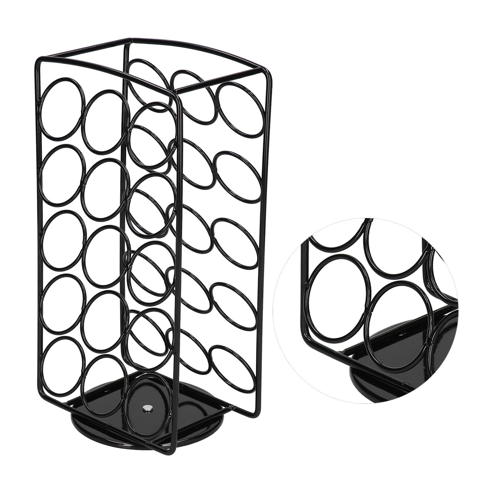 360 Degree Rotating Coffee Capsule Rack Stand Storage Organizer Holding 30Pcs view 4