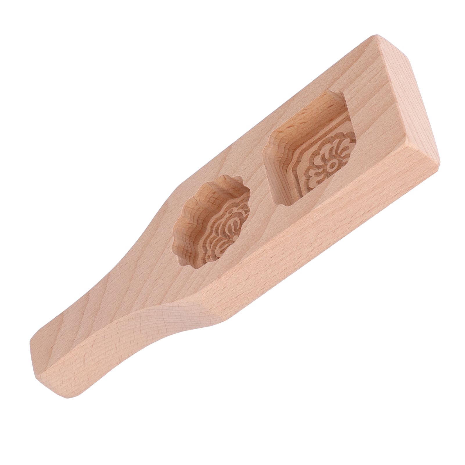 Mooncake Mold 2 Holes Chinese Style Wooden HandMade Pastry Baking Mold for view 9
