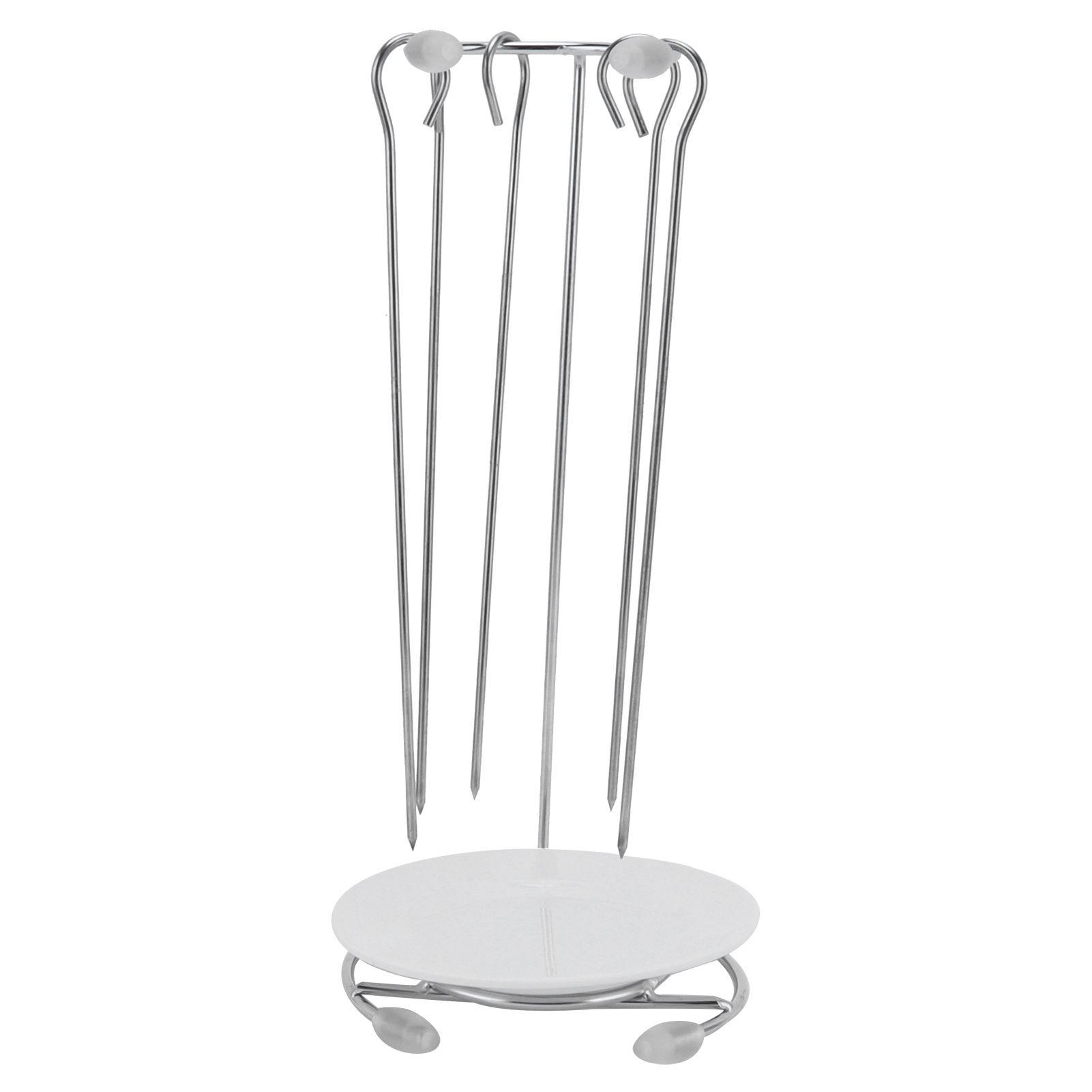 Barbecue Skewers Rack Stainless Steel BBQ Grill Rack Roaster Rotisserie view 2