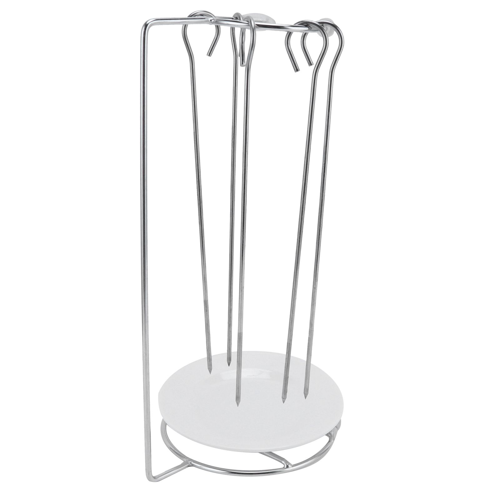 Barbecue Skewers Rack Stainless Steel BBQ Grill Rack Roaster Rotisserie view 3