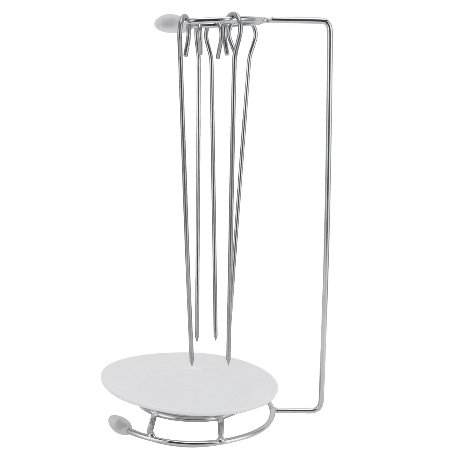 Barbecue Skewers Rack Stainless Steel BBQ Grill Rack Roaster Rotisserie view 4