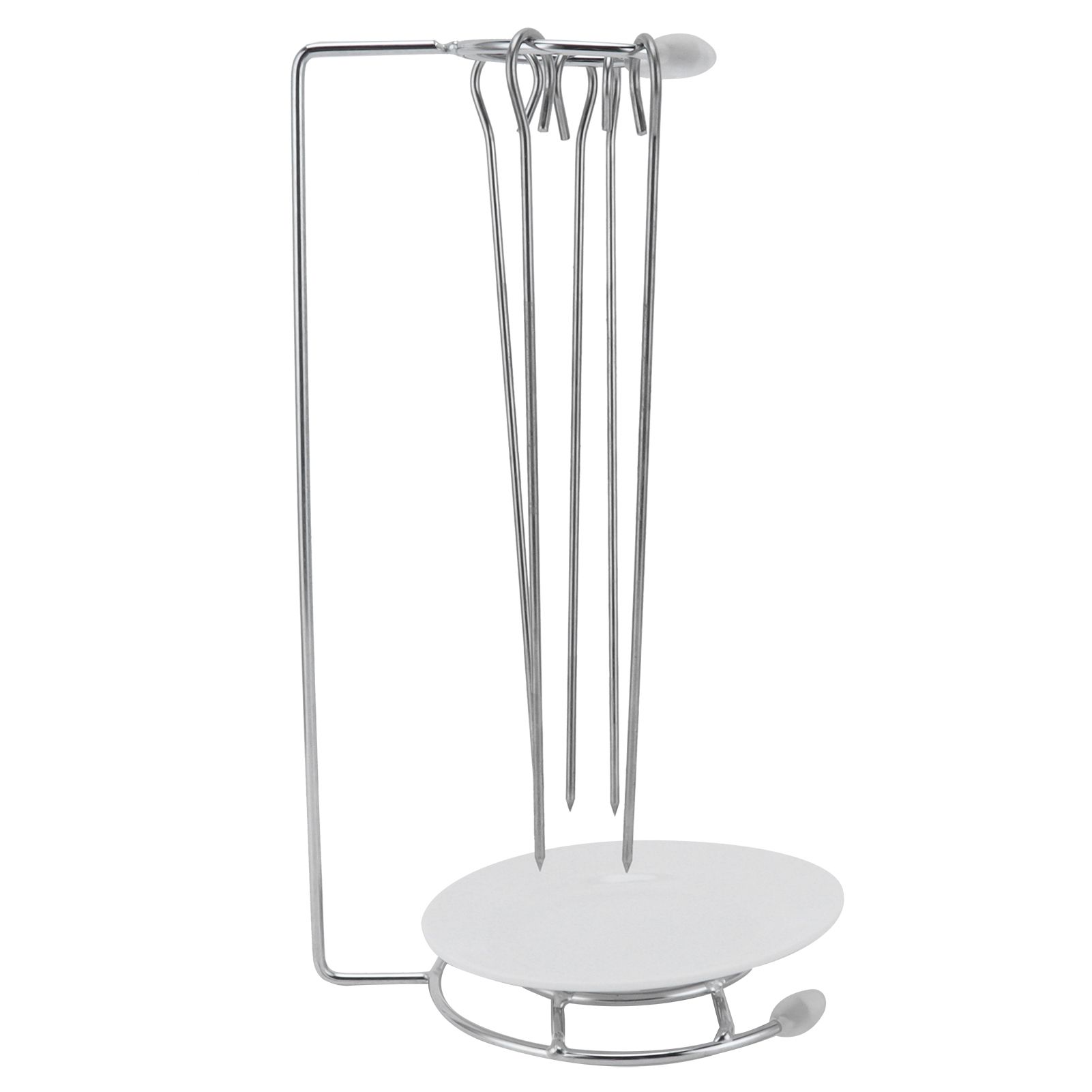Barbecue Skewers Rack Stainless Steel BBQ Grill Rack Roaster Rotisserie view 9