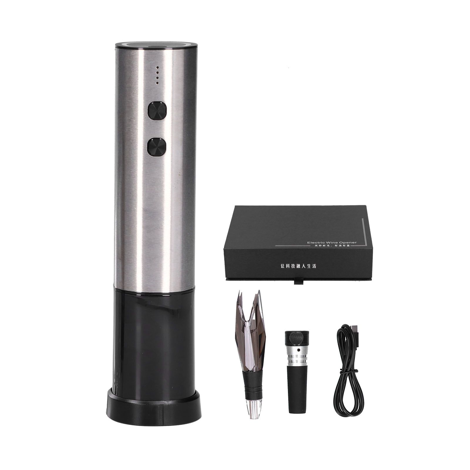 USB Electric Wine Opener Rechargeable Automatic Wine Bottle Opener Set for view 2