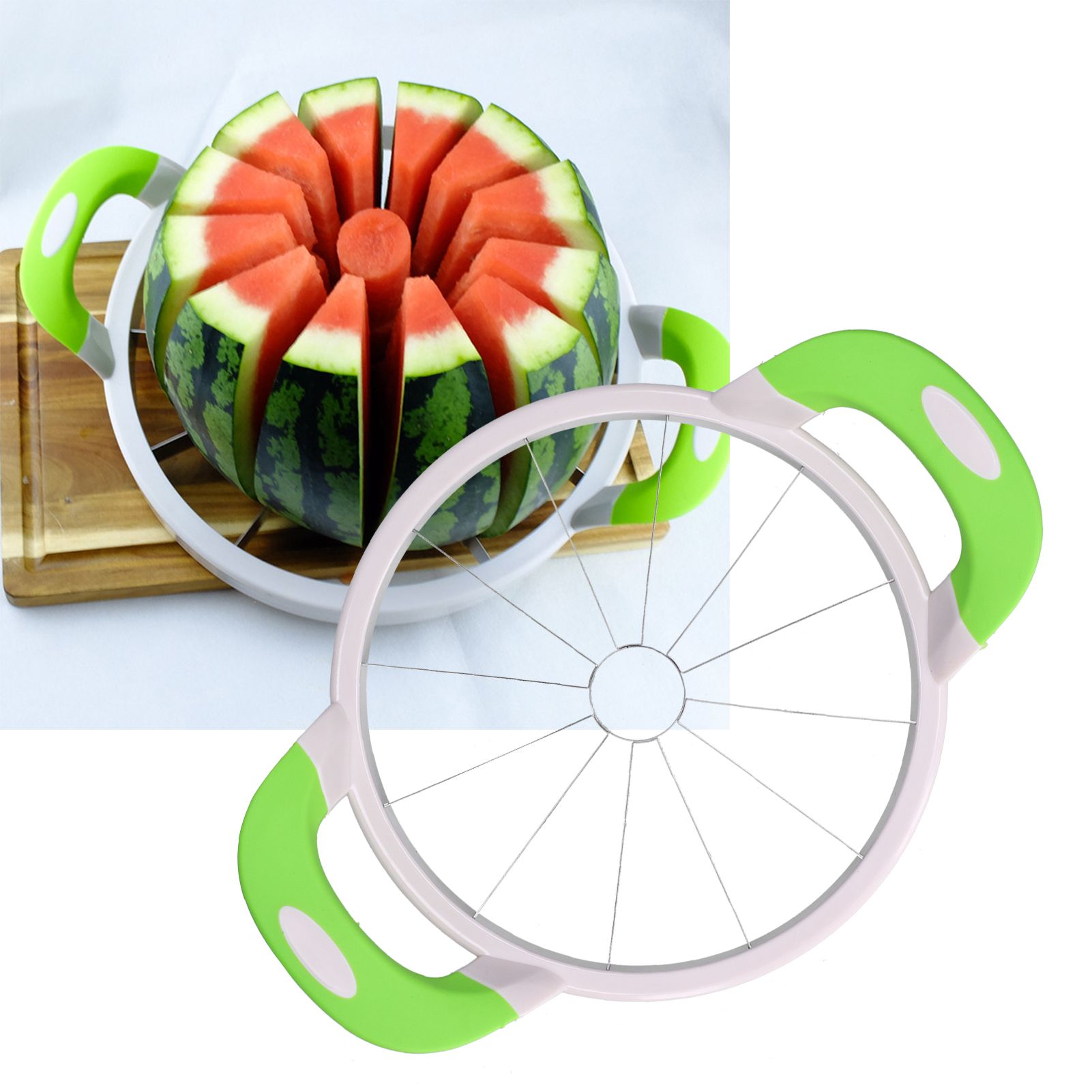 Watermelon Cutter Manual Stainless Steel Fruit Slicing Tool for Home Travel view 11