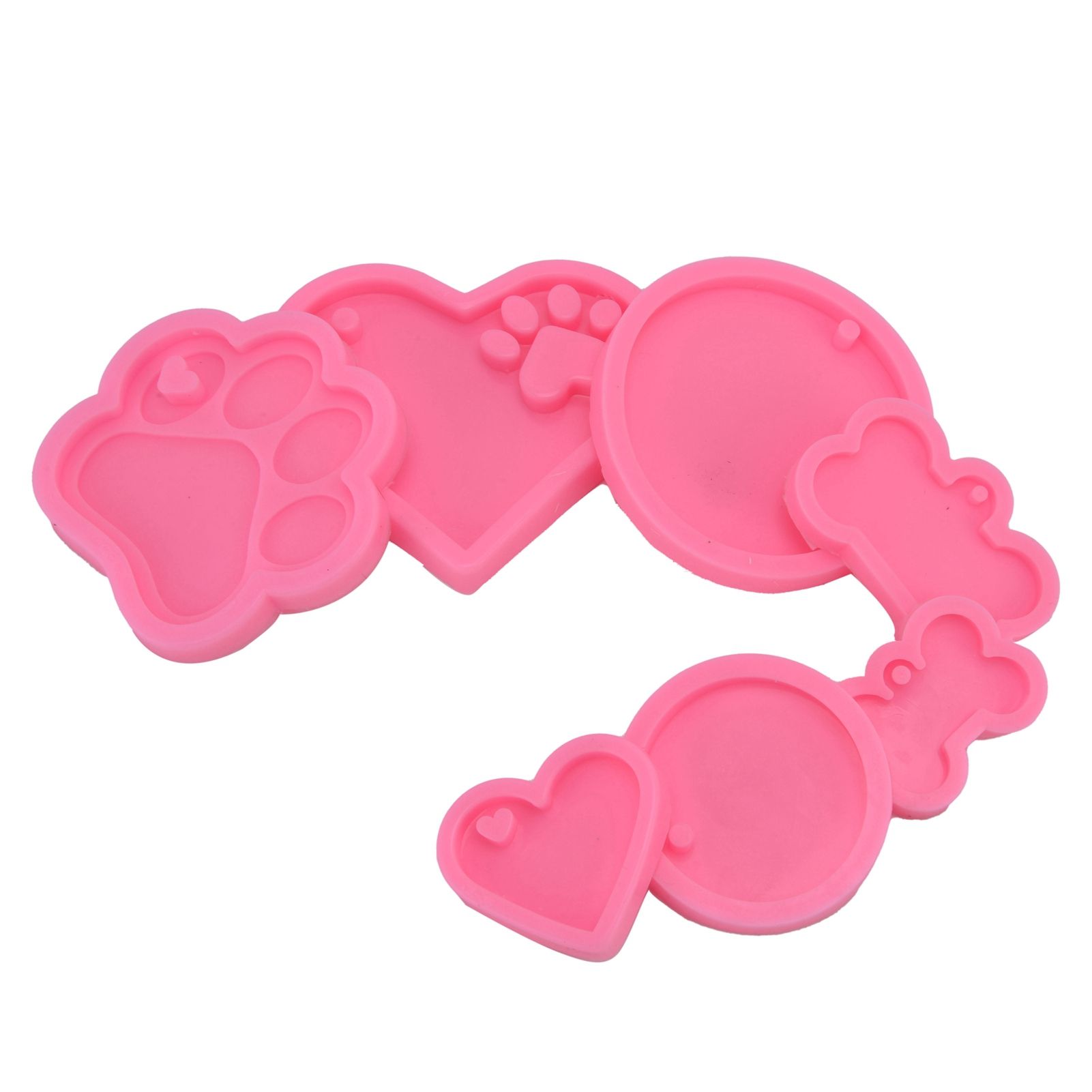 7Pcs/Set Silicone Chocolate Mold DIY Cute Fondant Mold Baking Tool for Bakery view 4