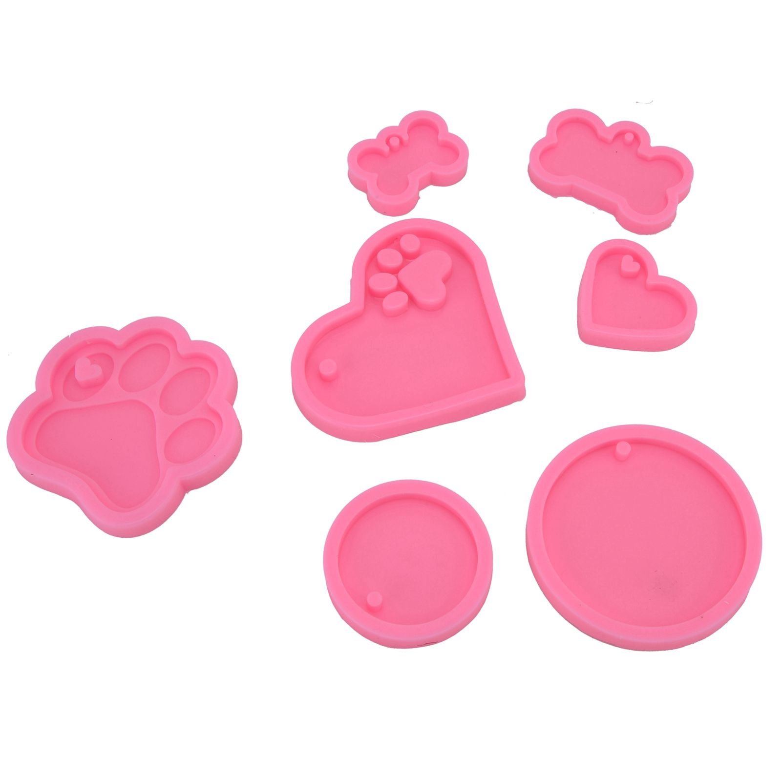 7Pcs/Set Silicone Chocolate Mold DIY Cute Fondant Mold Baking Tool for Bakery view 5