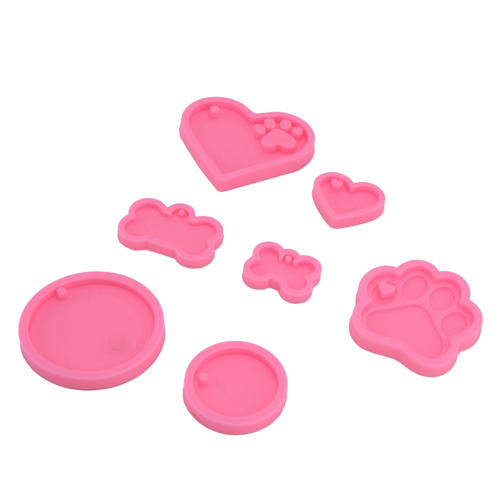 7Pcs/Set Silicone Chocolate Mold DIY Cute Fondant Mold Baking Tool for Bakery view 6
