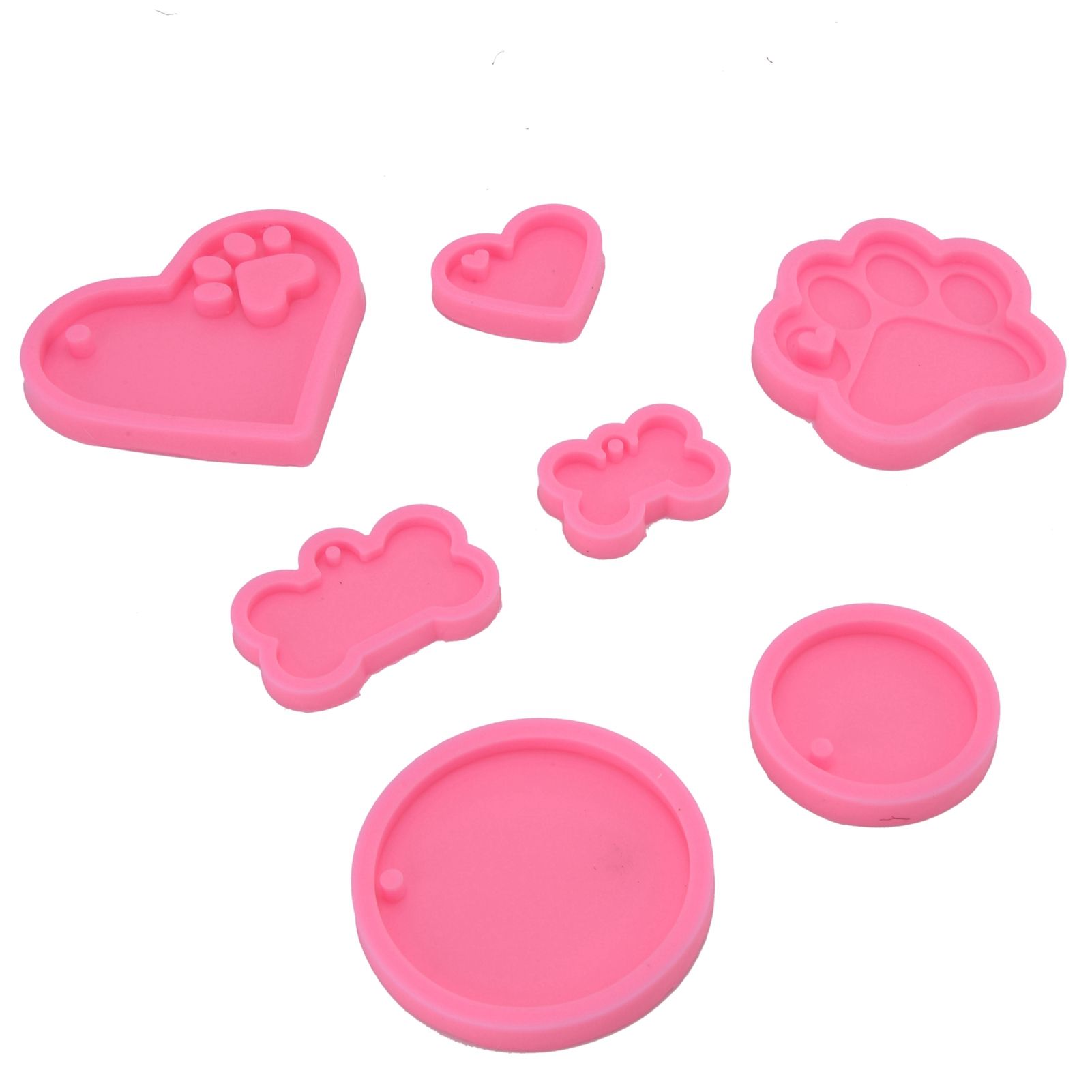 7Pcs/Set Silicone Chocolate Mold DIY Cute Fondant Mold Baking Tool for Bakery view 7