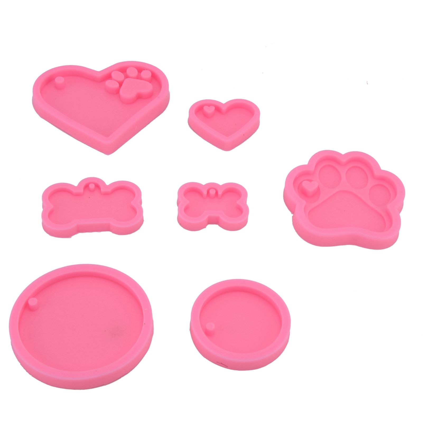 7Pcs/Set Silicone Chocolate Mold DIY Cute Fondant Mold Baking Tool for Bakery view 8