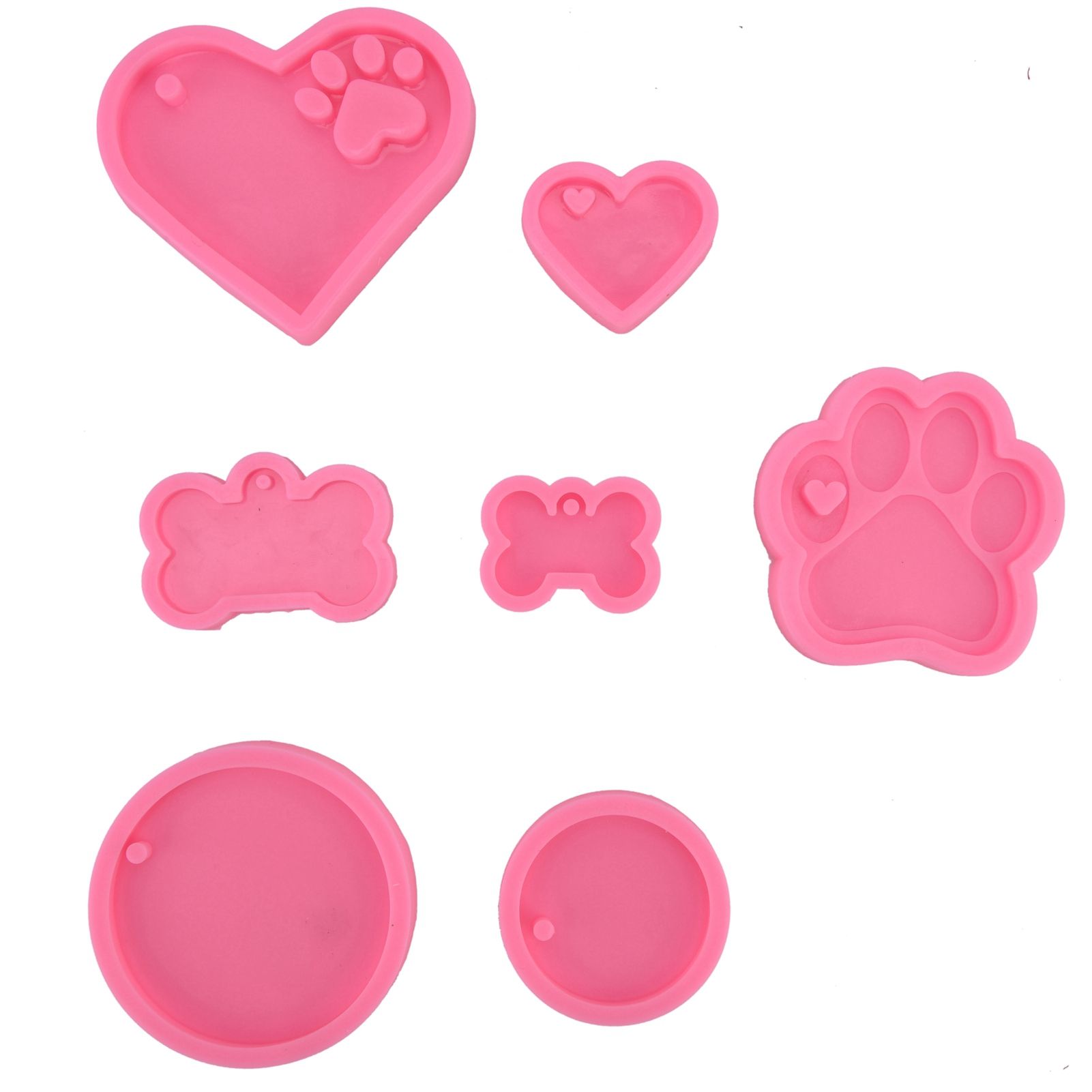 7Pcs/Set Silicone Chocolate Mold DIY Cute Fondant Mold Baking Tool for Bakery view 9