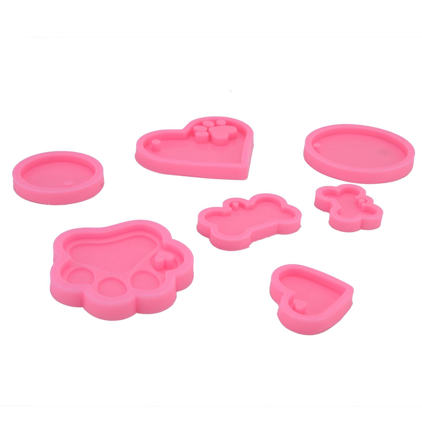 7Pcs/Set Silicone Chocolate Mold DIY Cute Fondant Mold Baking Tool for Bakery view 10