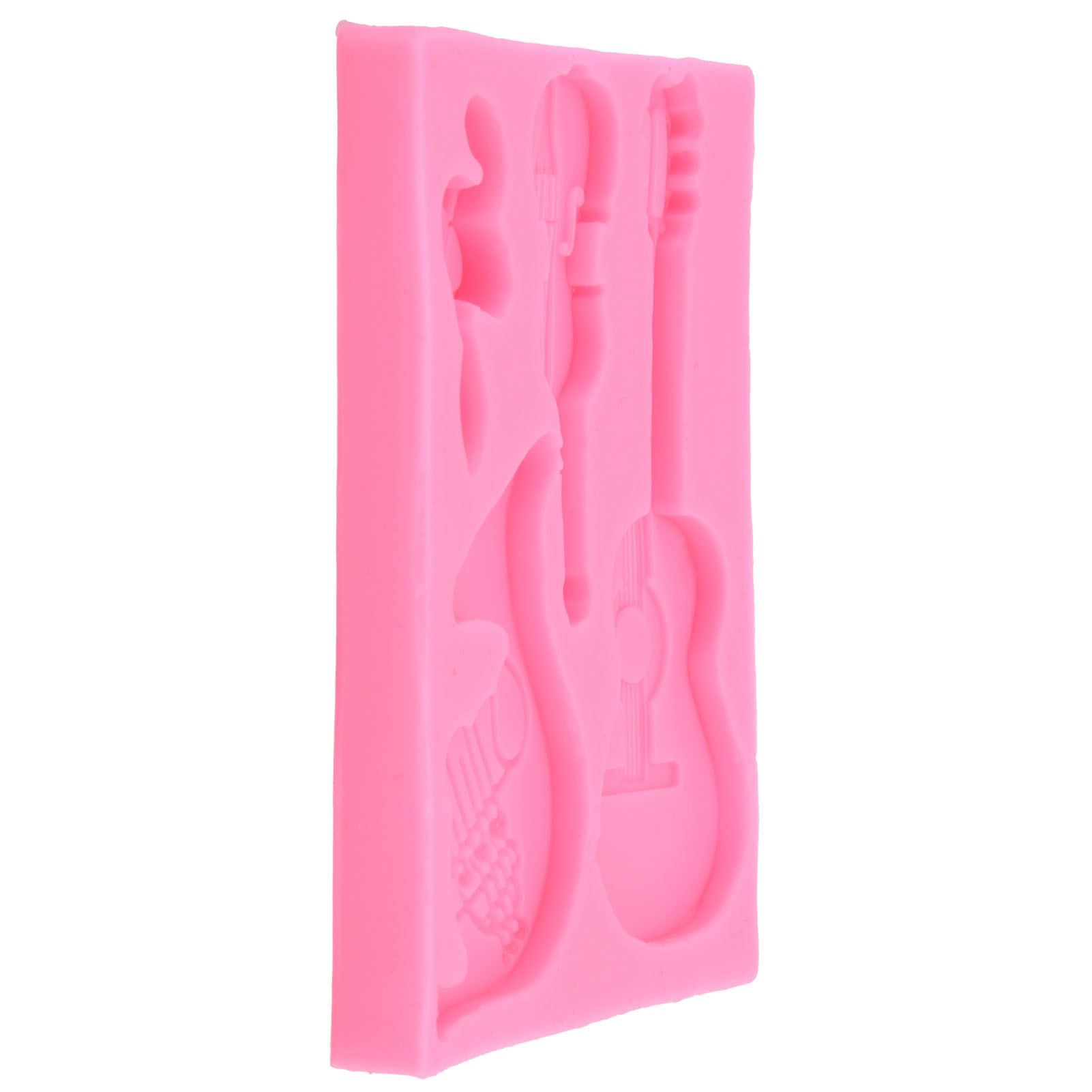 Guitar Shape Silicone Mold Chocolate Fondant Cake Decoration Mold for Home view 8