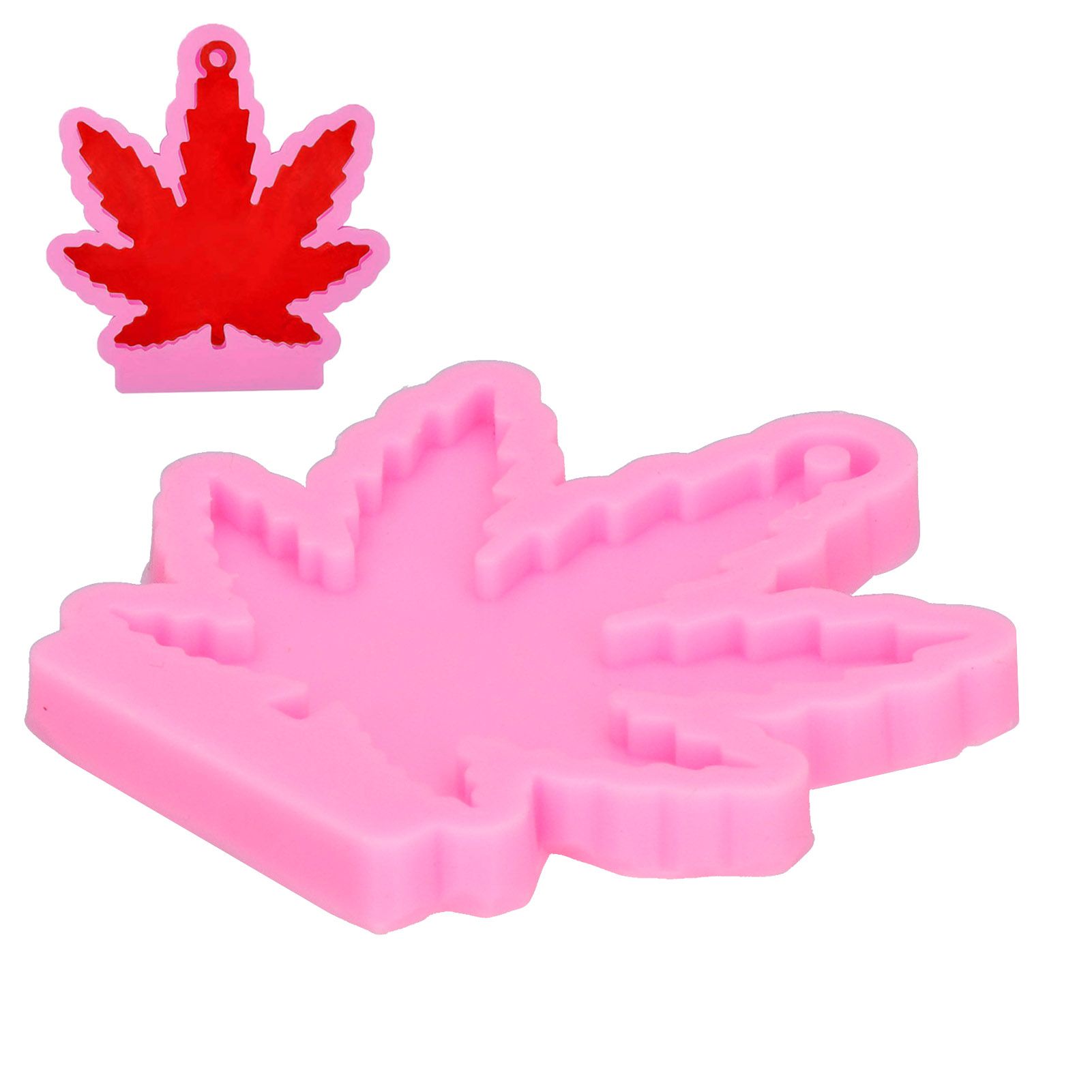 Silicone Mold Maple Leaf Keychain Chocolate Mold Fondant Chocolate Cake Mold view 11
