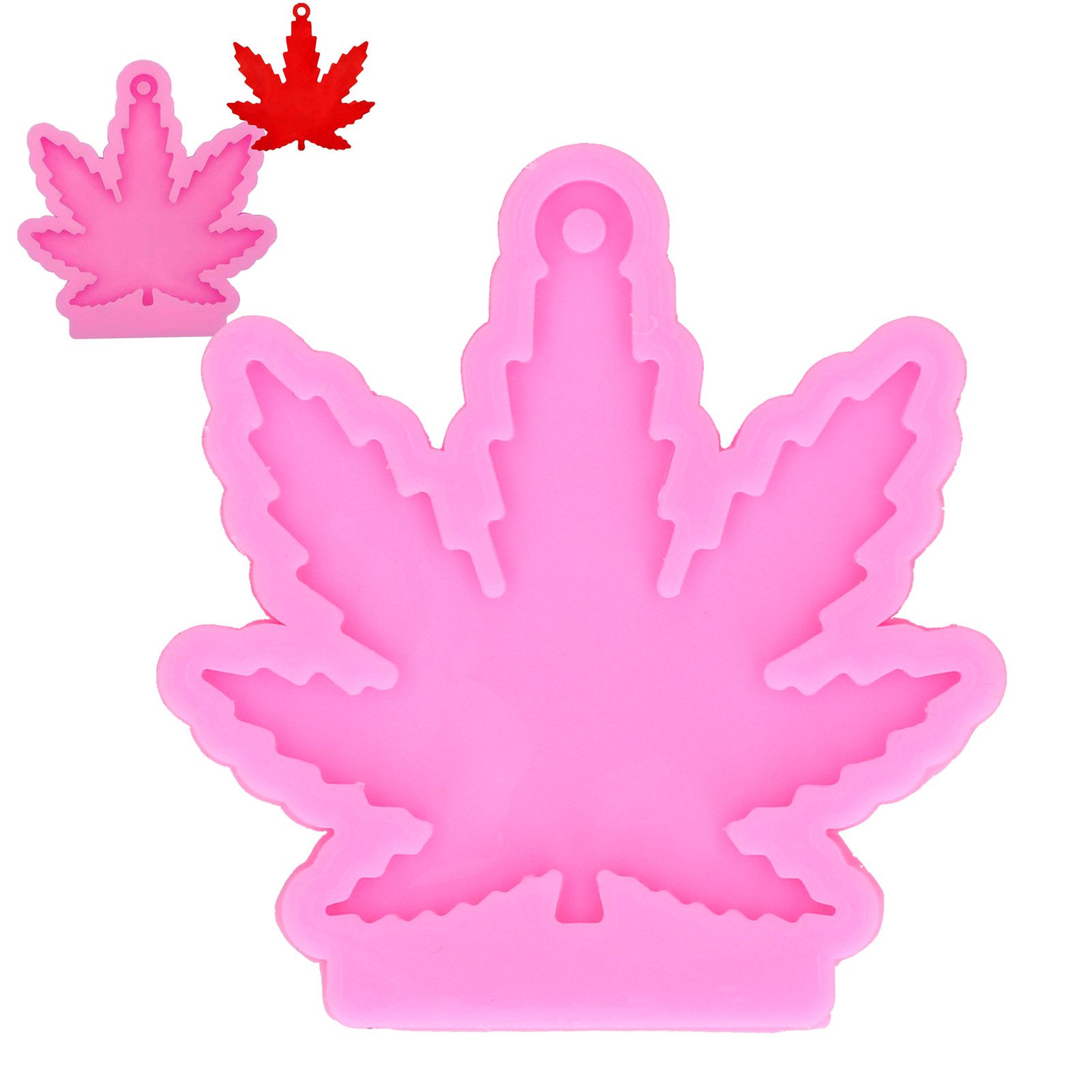 Silicone Mold Maple Leaf Keychain Chocolate Mold Fondant Chocolate Cake Mold view 12