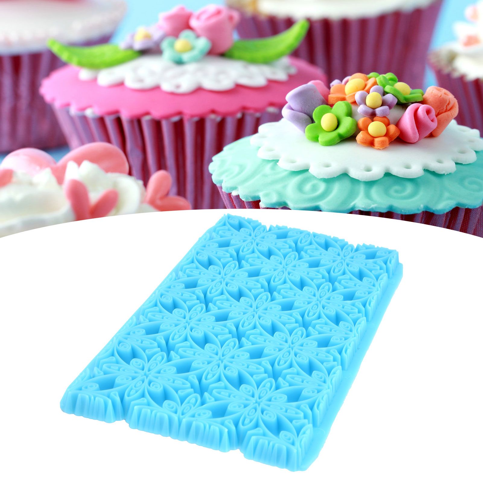 Plastic Embossing Mold DIY Fondant Cake Cutter Mold Baking Tool for Bakery view 11